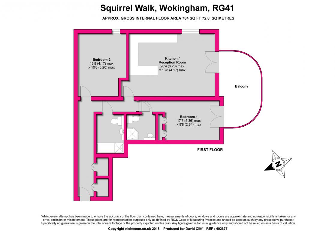 2 Bedrooms Flat for sale in Drey House, Wokingham RG41