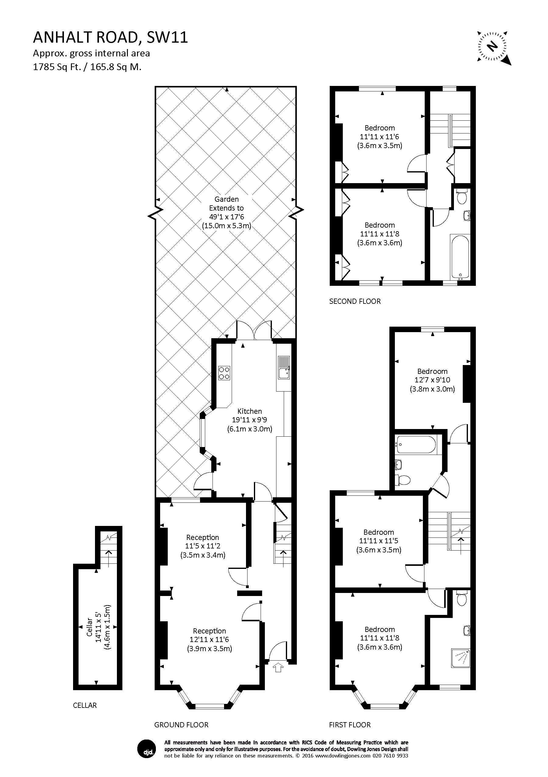 5 Bedrooms  to rent in Anhalt Road, London SW11