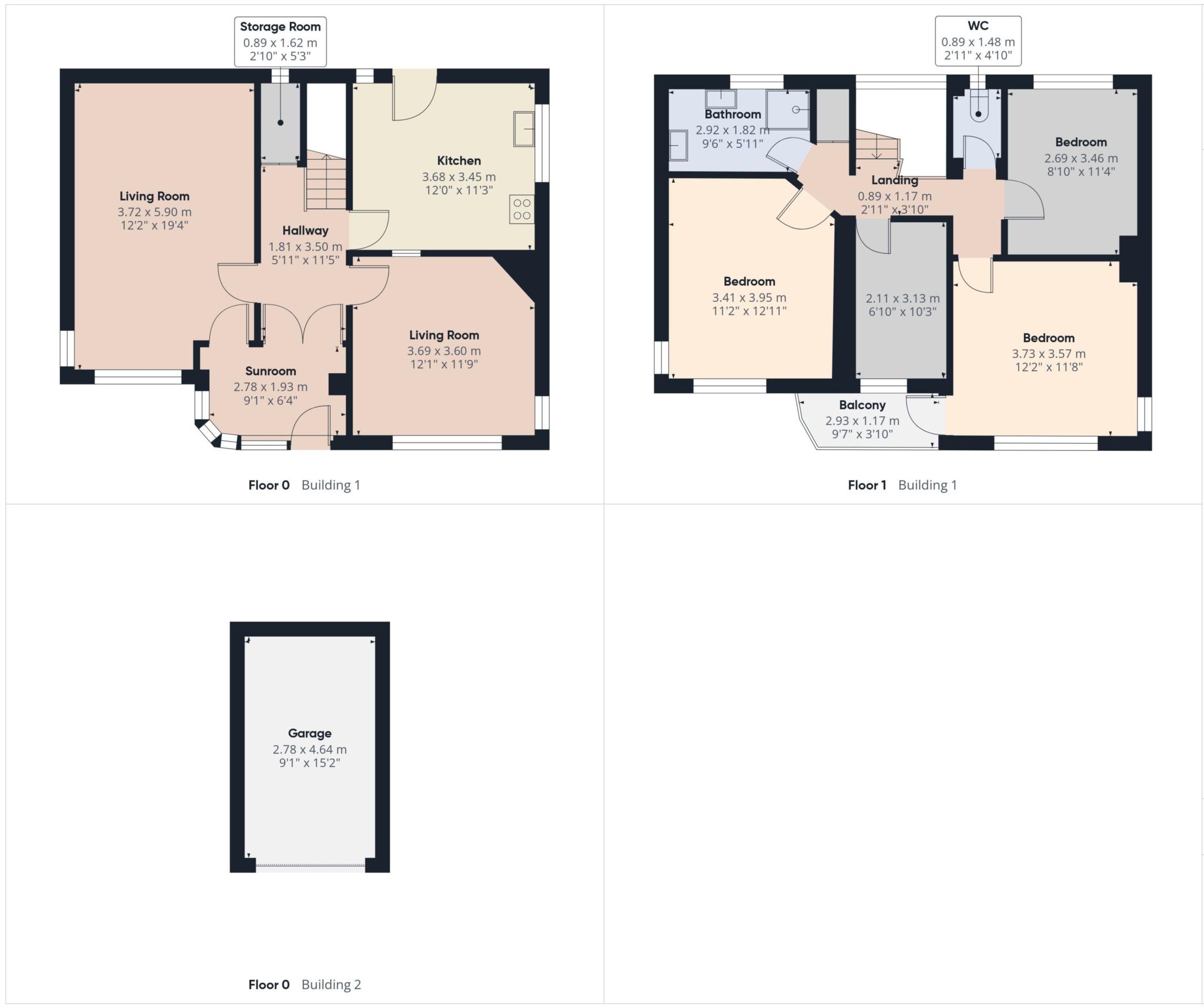 Colmer Rock, Bay View Road, Looe floorplan