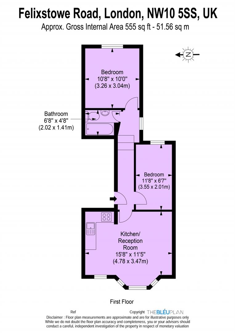 2 Bedrooms Flat for sale in Felixstowe Road, Kensal Green, London NW10