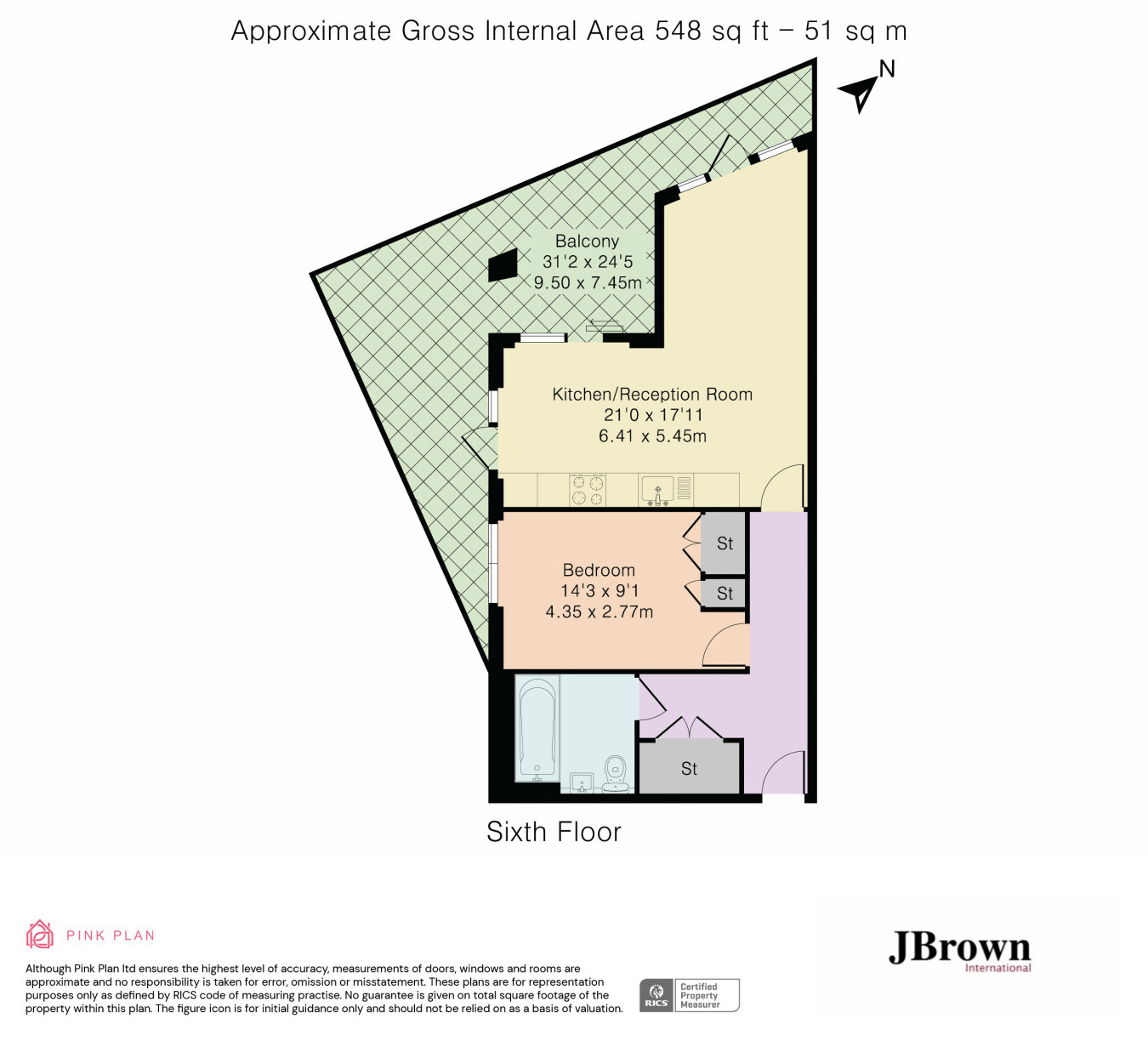 2112, Cube Building, London floorplan