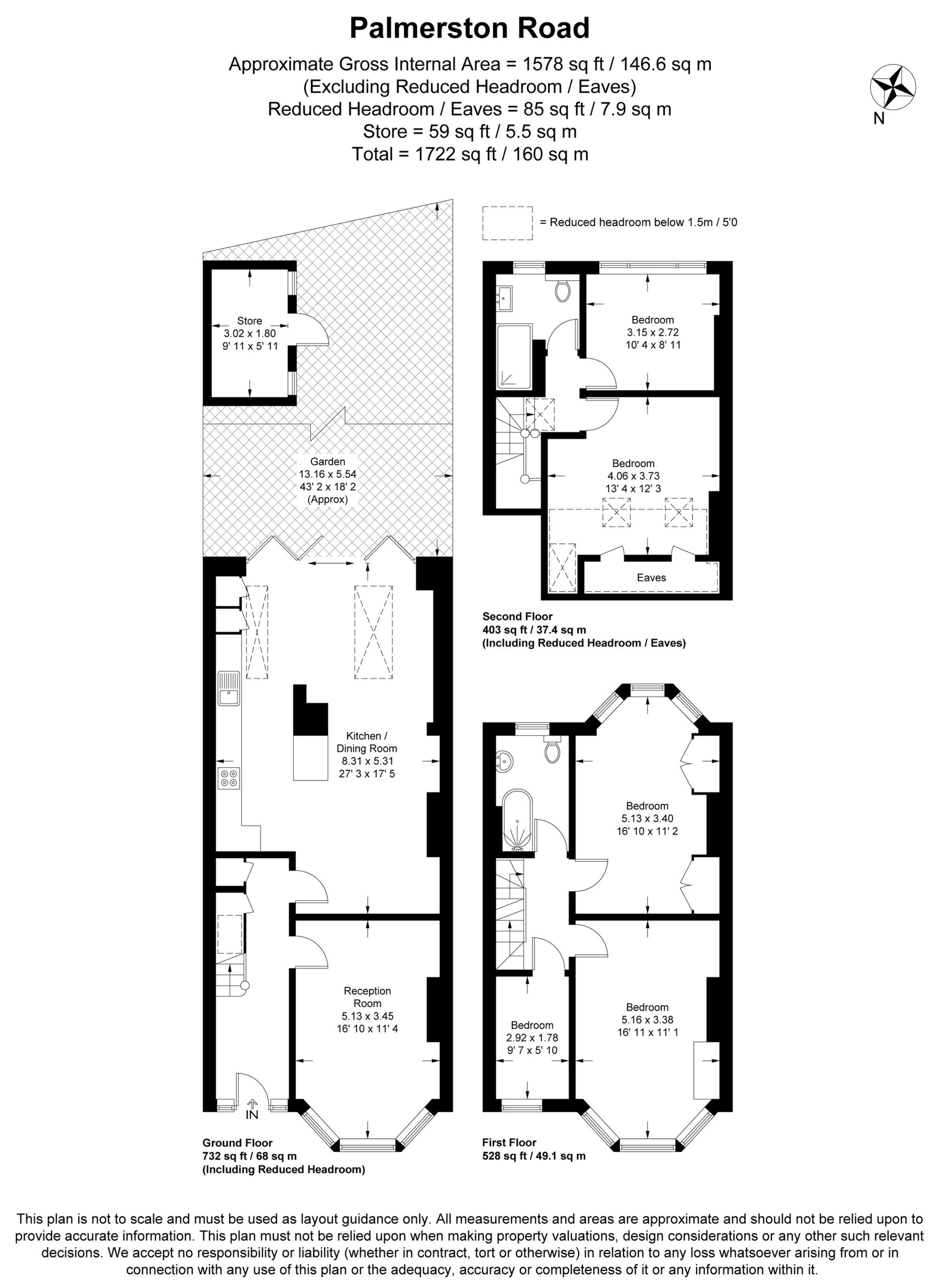 67, Palmerston Road, London floorplan