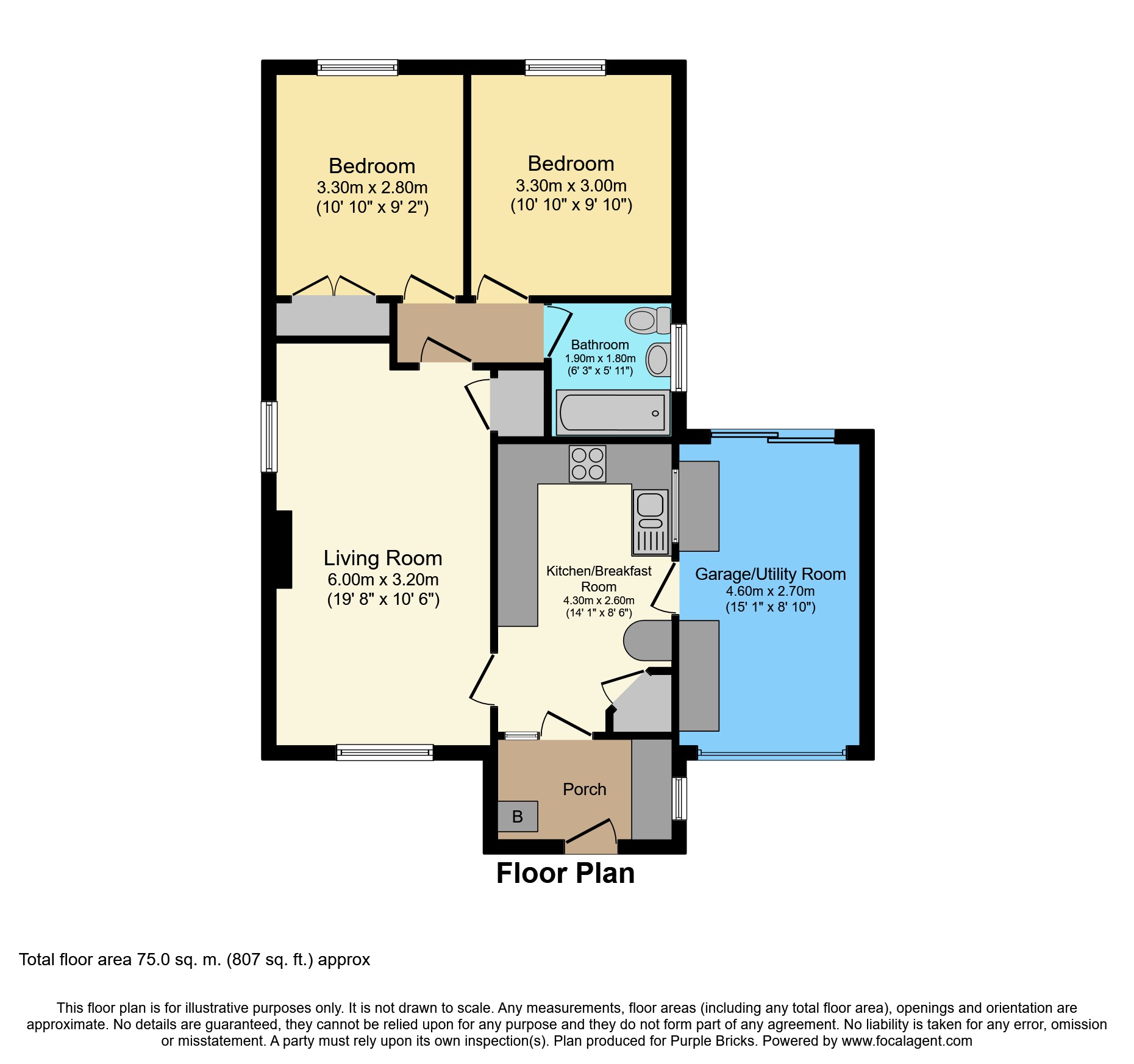 2 Bedrooms Semi-detached bungalow for sale in Ewins Close, Aldershot GU12