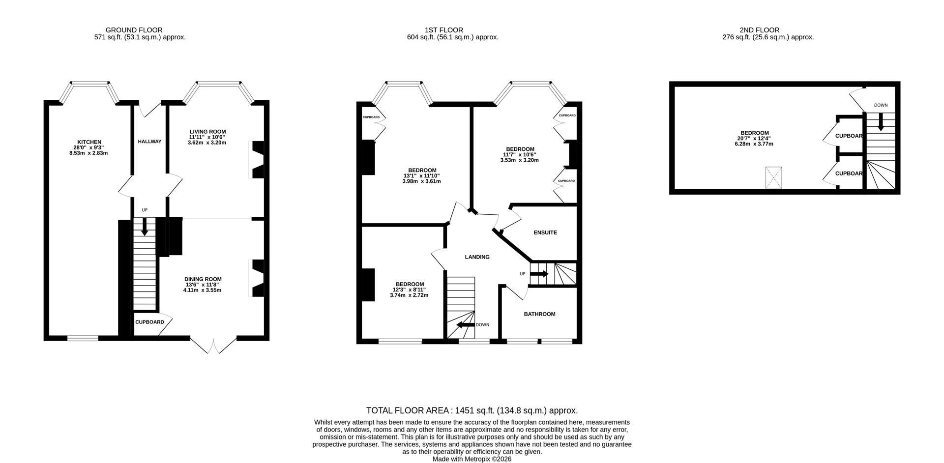 423, Priory Road, Hastings floorplan