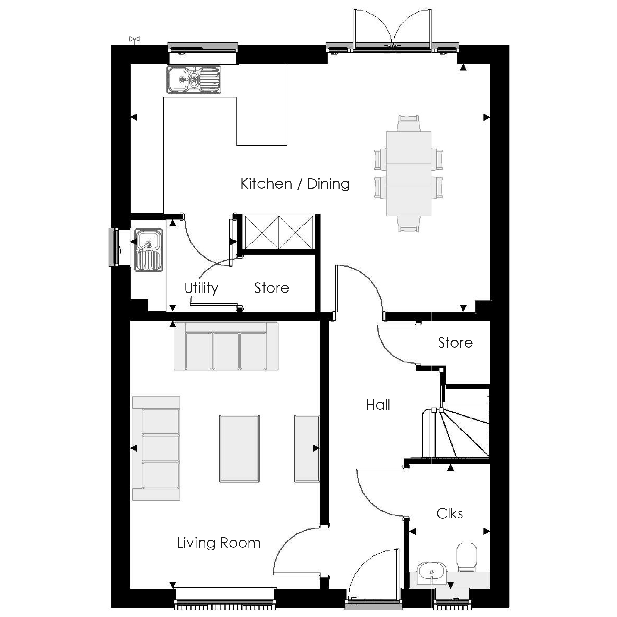 Oakfield Lane, Wilmington floorplan