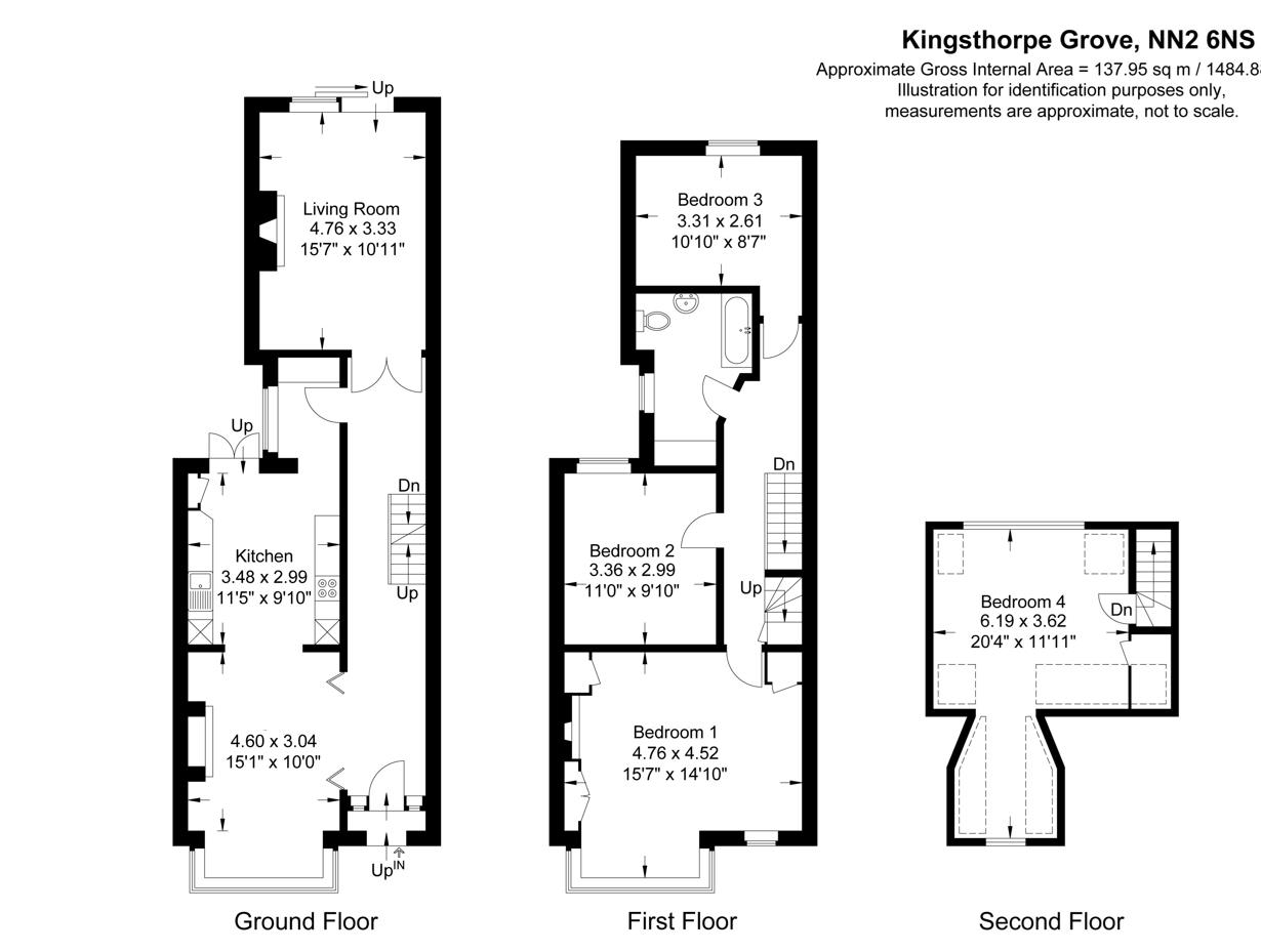 17, Kingsthorpe Grove, Northampton floorplan