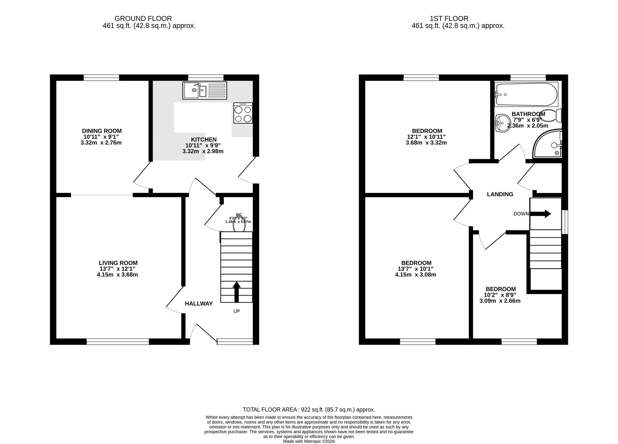 57C The Coldra, Newport floorplan