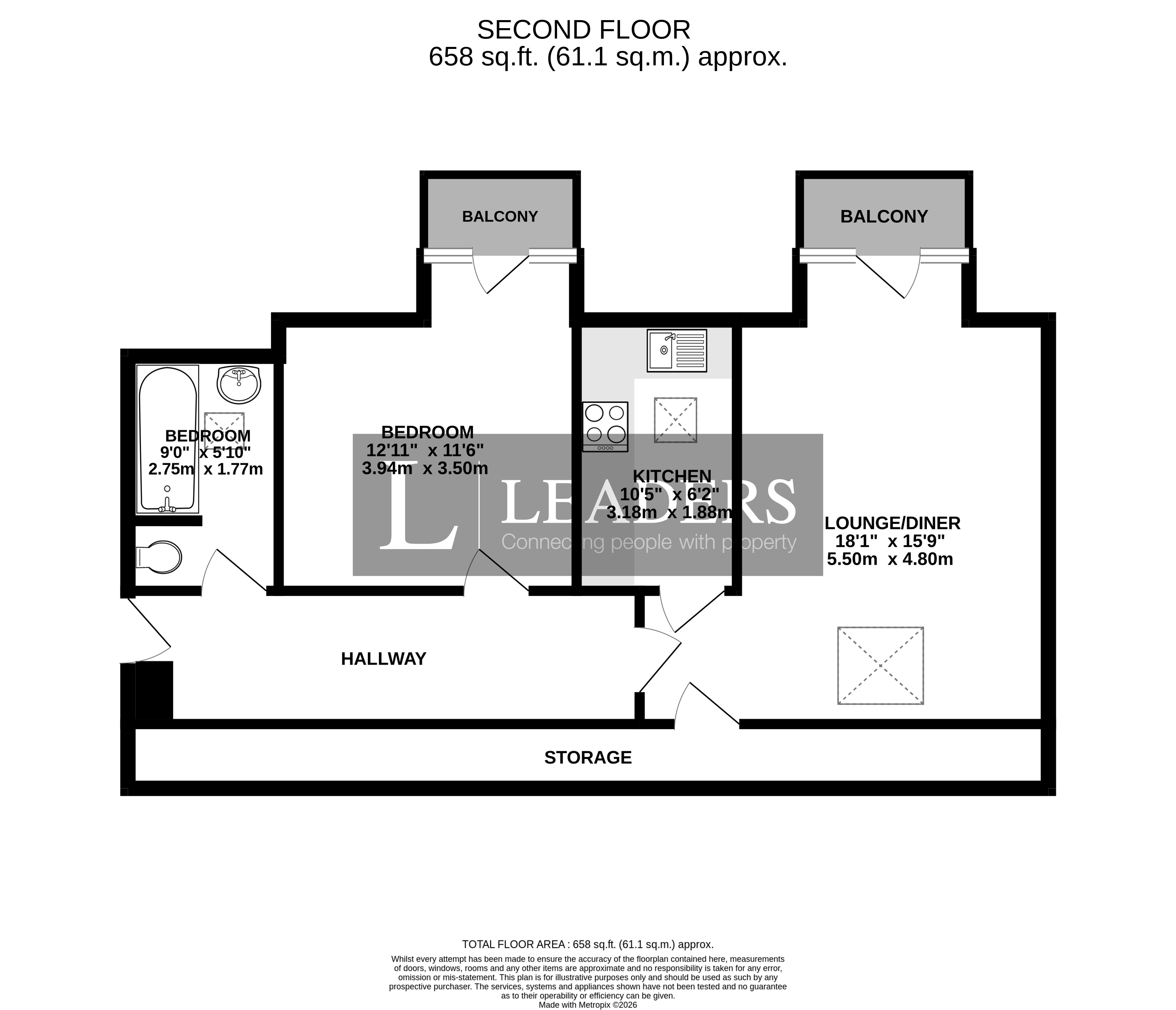 11, Hayton Court, Worthing floorplan