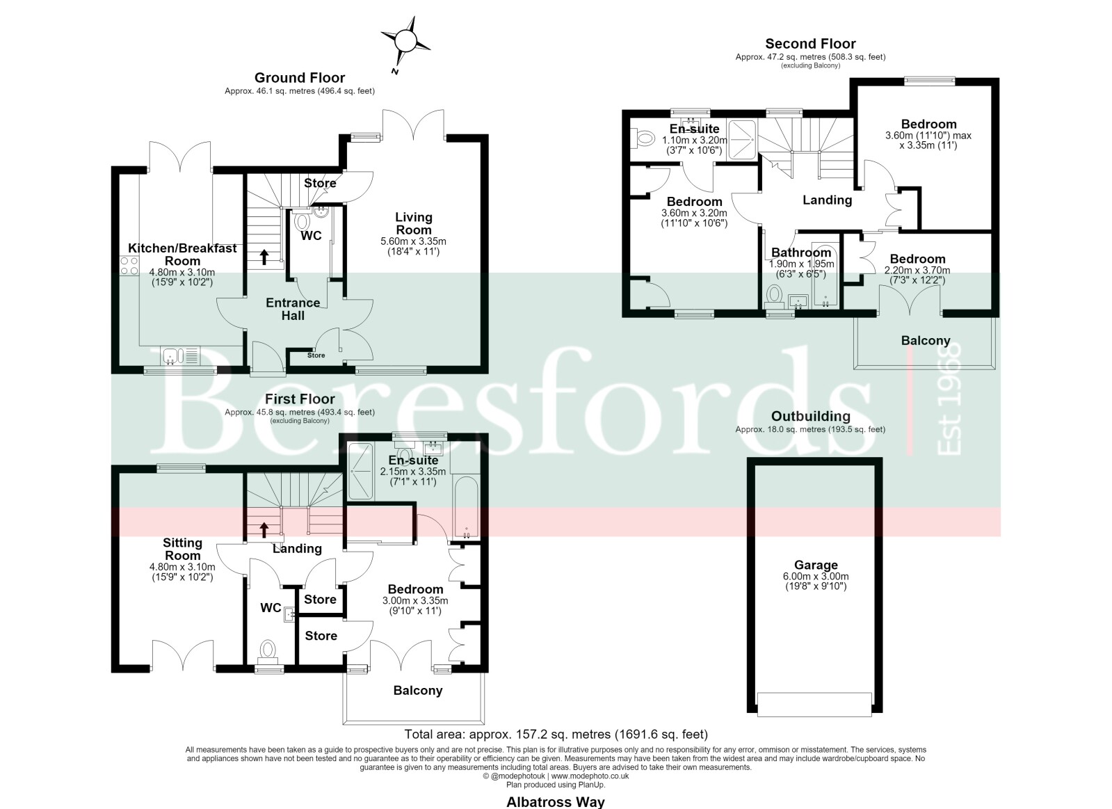 20, Albatross Way, Chelmsford floorplan