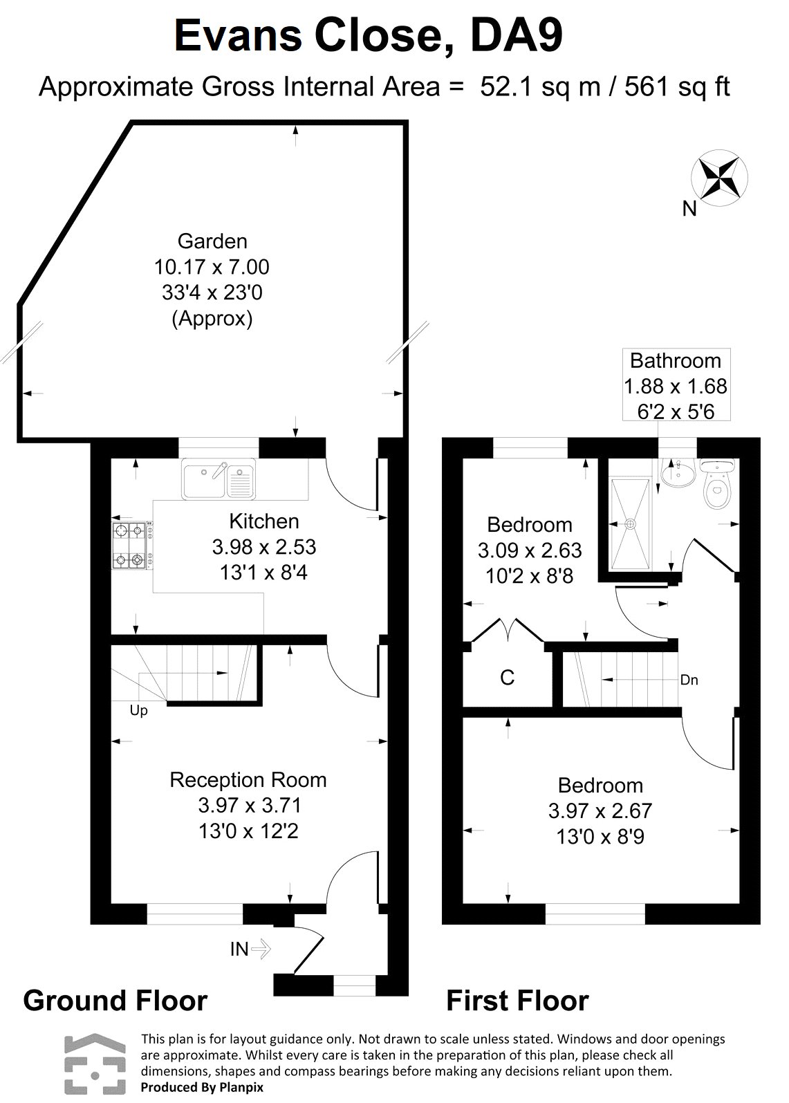 1, Evans Close, Kent floorplan