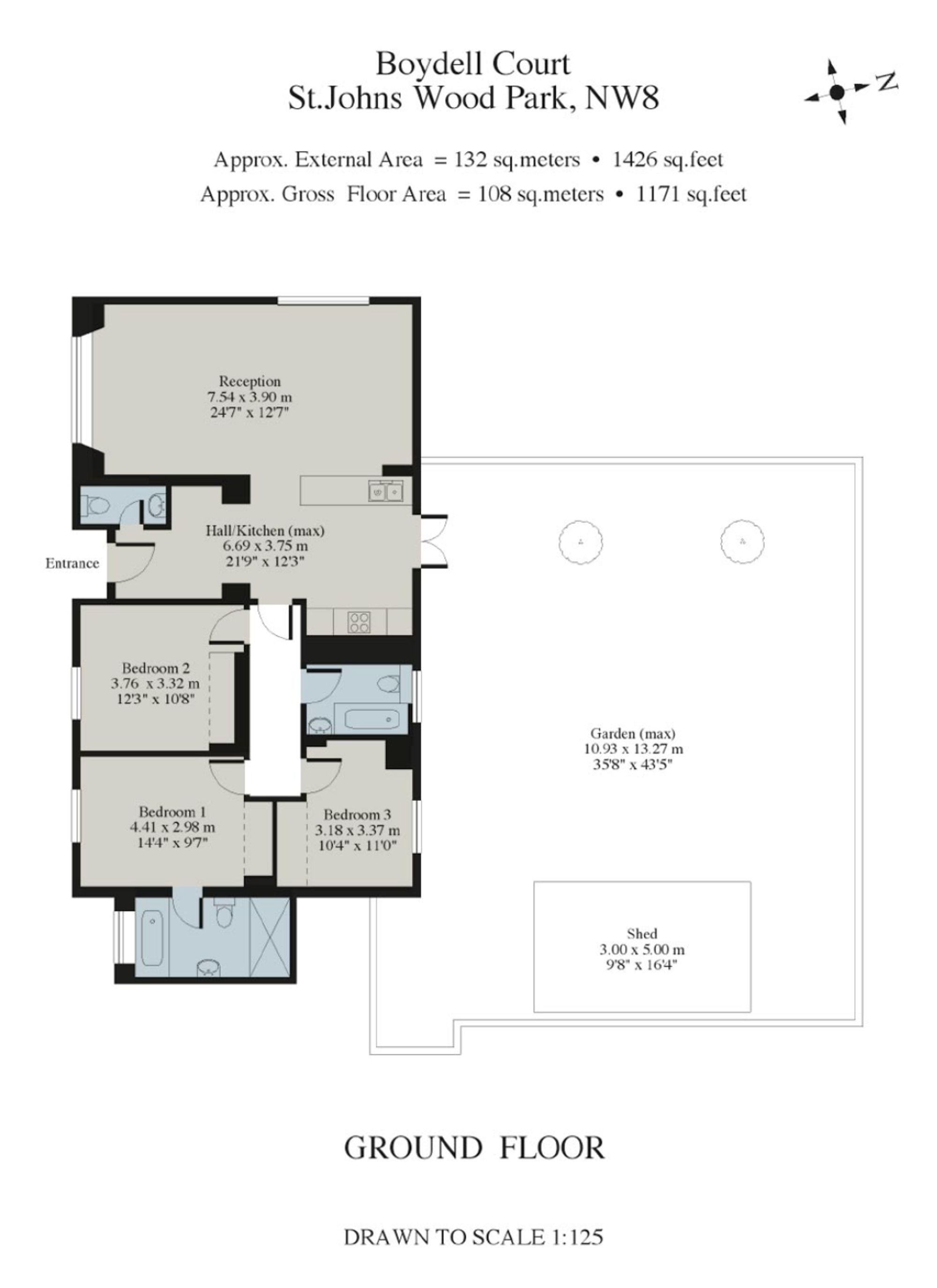 Flat 30, Boydell Court St. Johns Wood Park, London floorplan