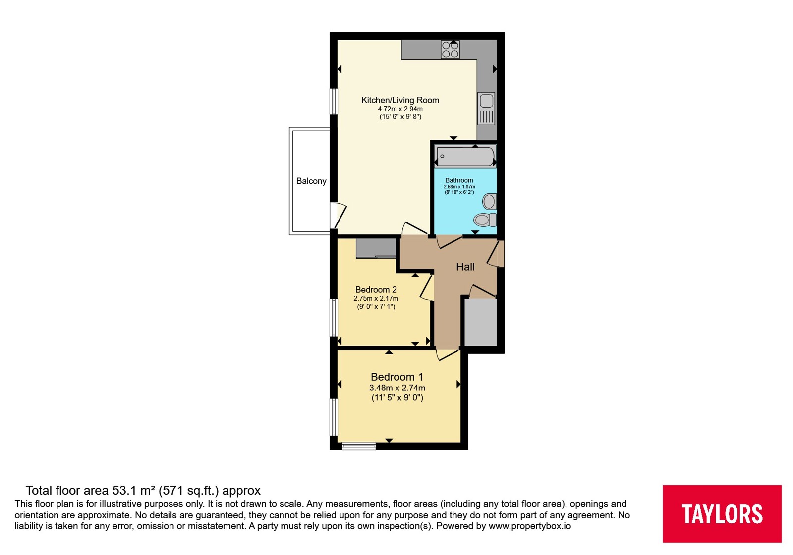 Flat 10,, Brickdale House, Stevenage floorplan