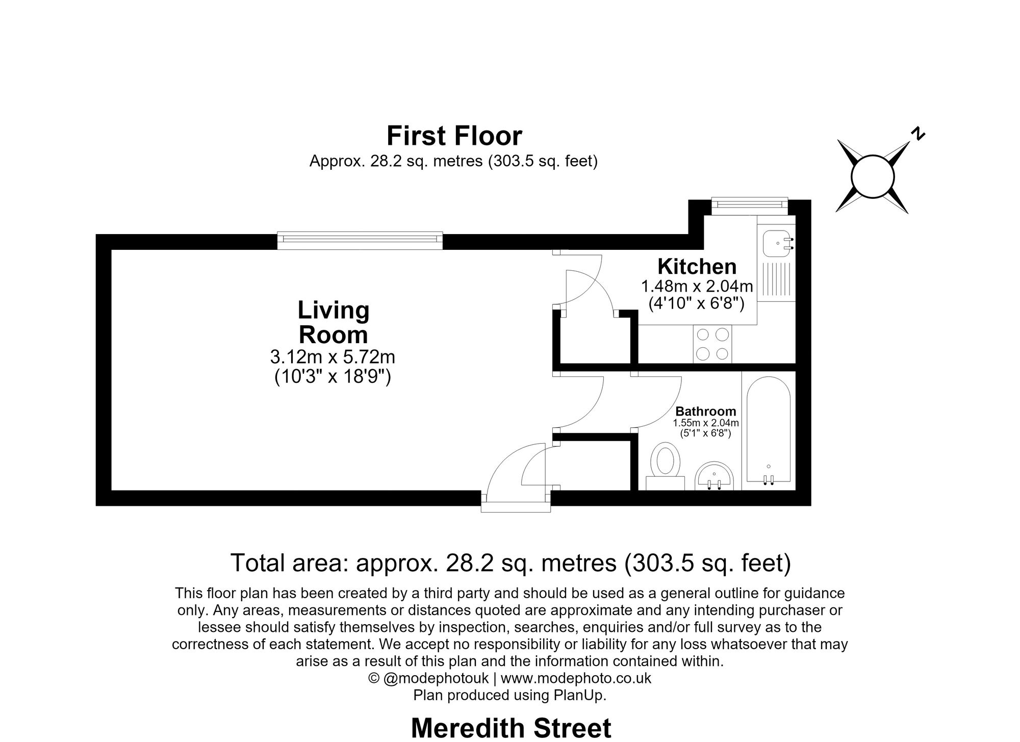 Flat 4, 17-18 Meredith Street, London floorplan