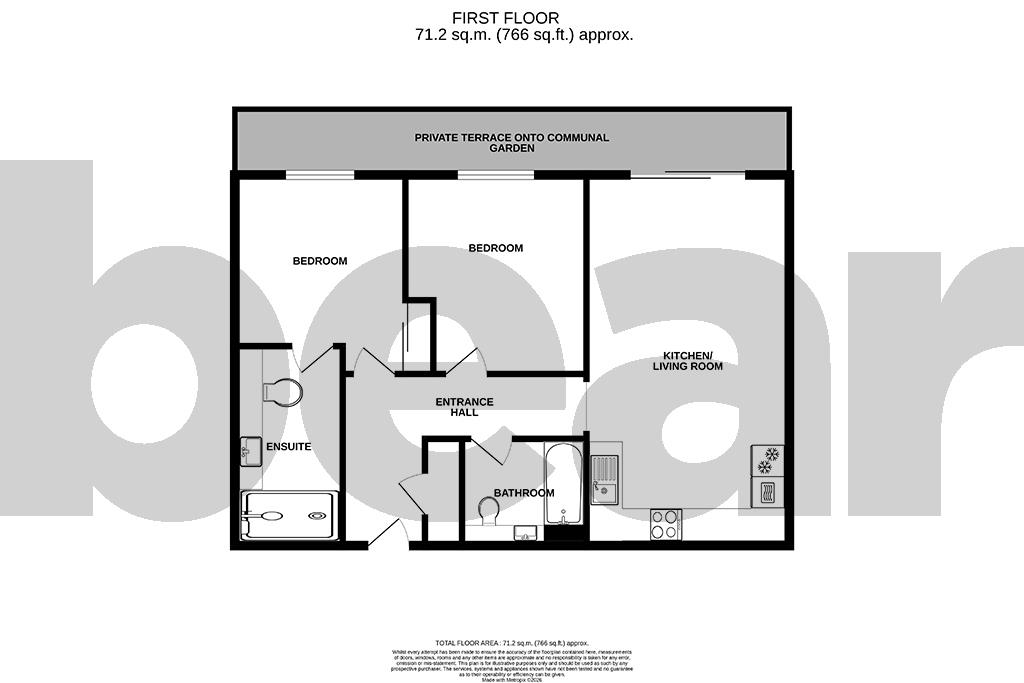 Flat 8 Prospects Place, 10, Fairfax Drive, Westcliff-on-Sea floorplan
