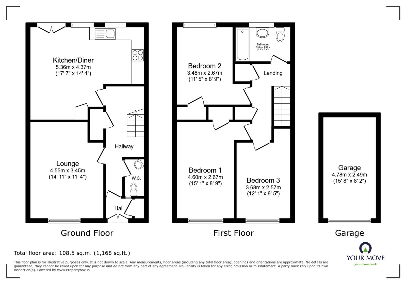 46, Lawns Wood, Shropshire floorplan