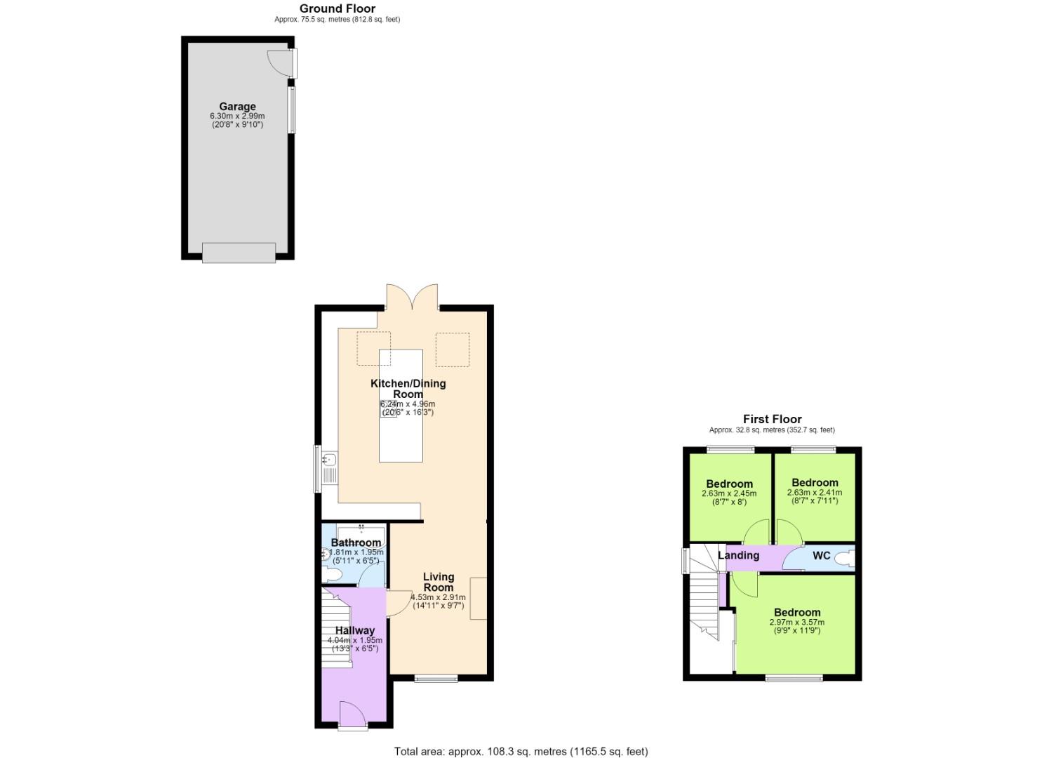 85, Westerfield Way, Nottingham floorplan