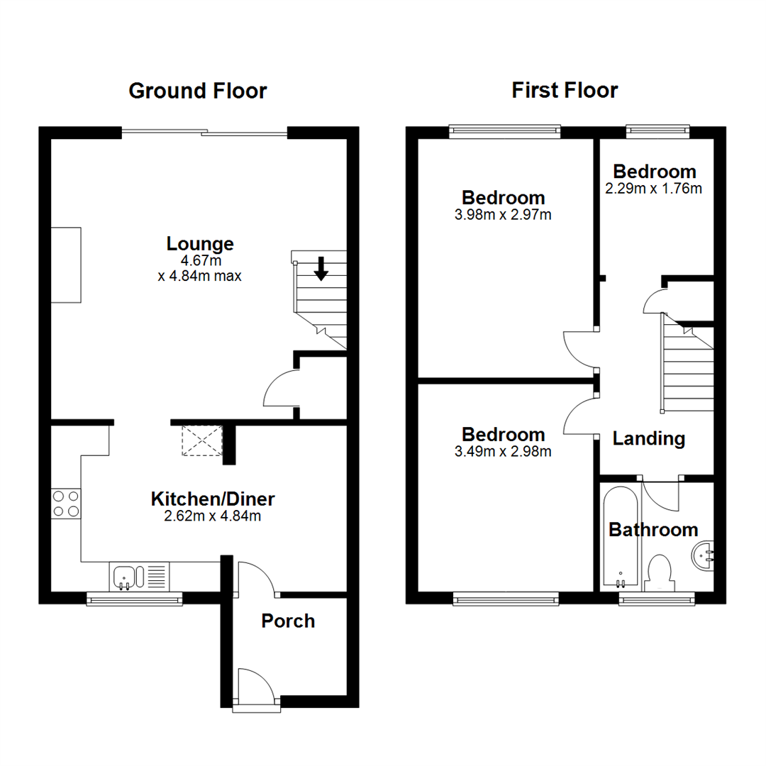 3 Bedrooms Terraced house for sale in Mallard Avenue, Stockingford, Nuneaton CV10