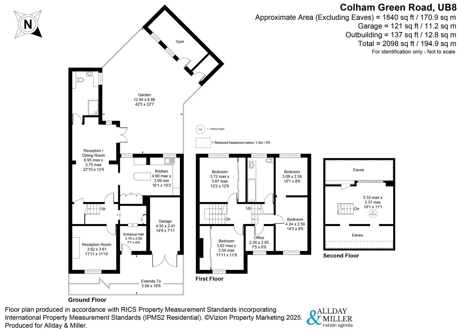 12, Colham Green Road, Hillingdon floorplan