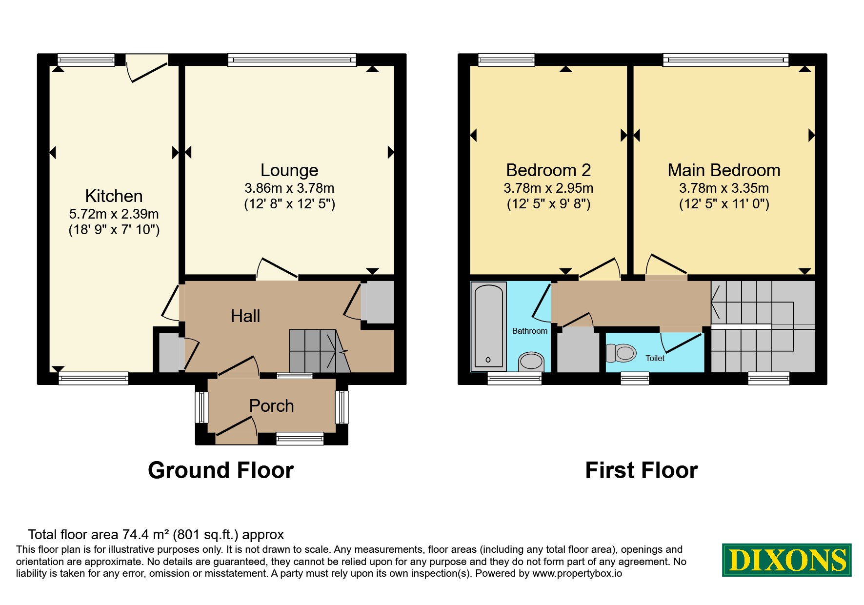 45, Plane Grove, West Midlands floorplan