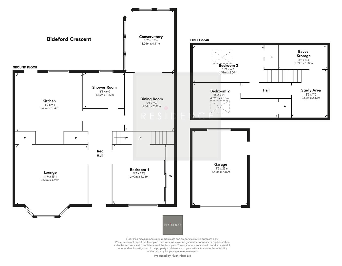 3, Bideford Crescent, Glasgow floorplan