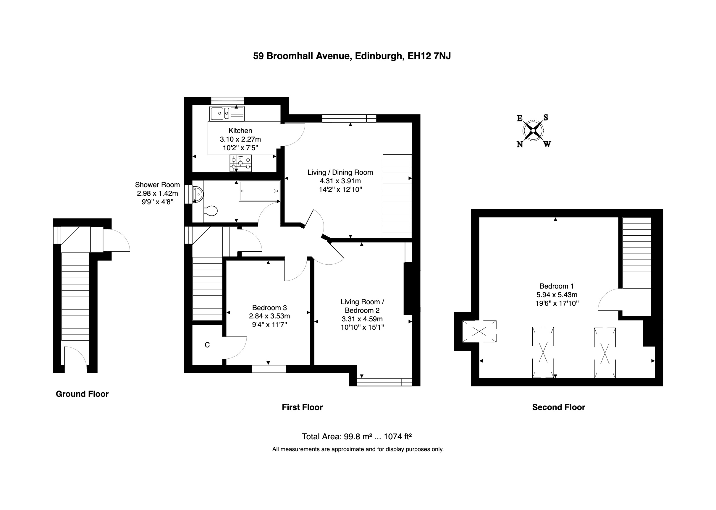 59, Broomhall Avenue, Edinburgh floorplan