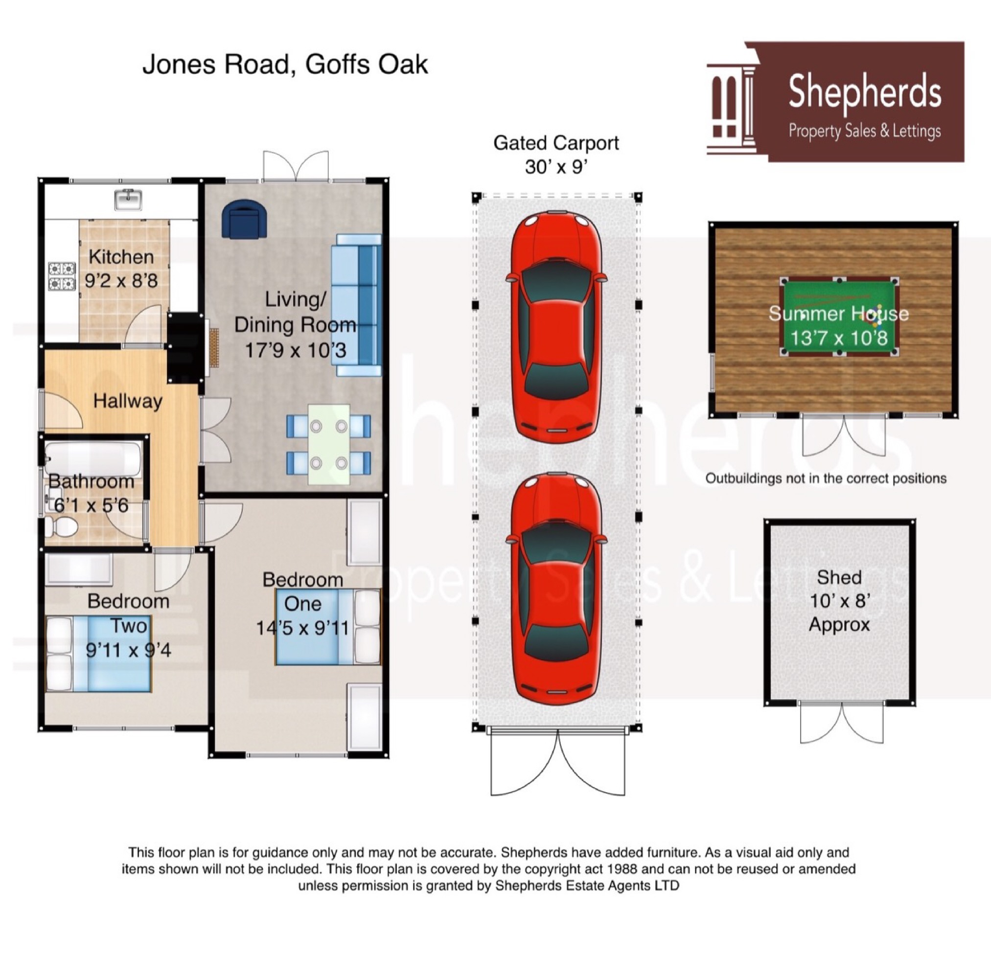 2 bed semidetached bungalow for sale in Jones Road, Goffs Oak