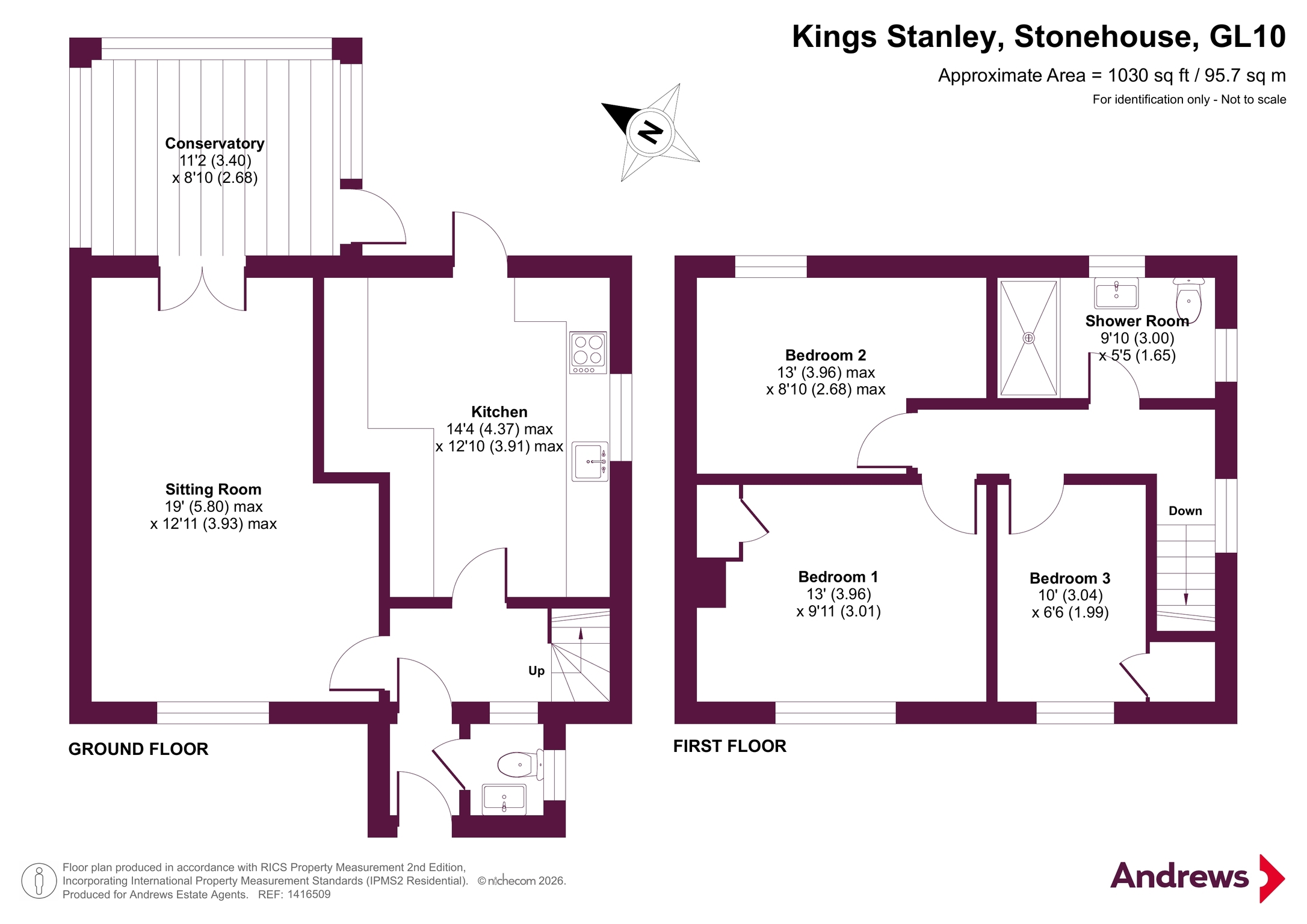 9, The Daffodils, Stonehouse floorplan