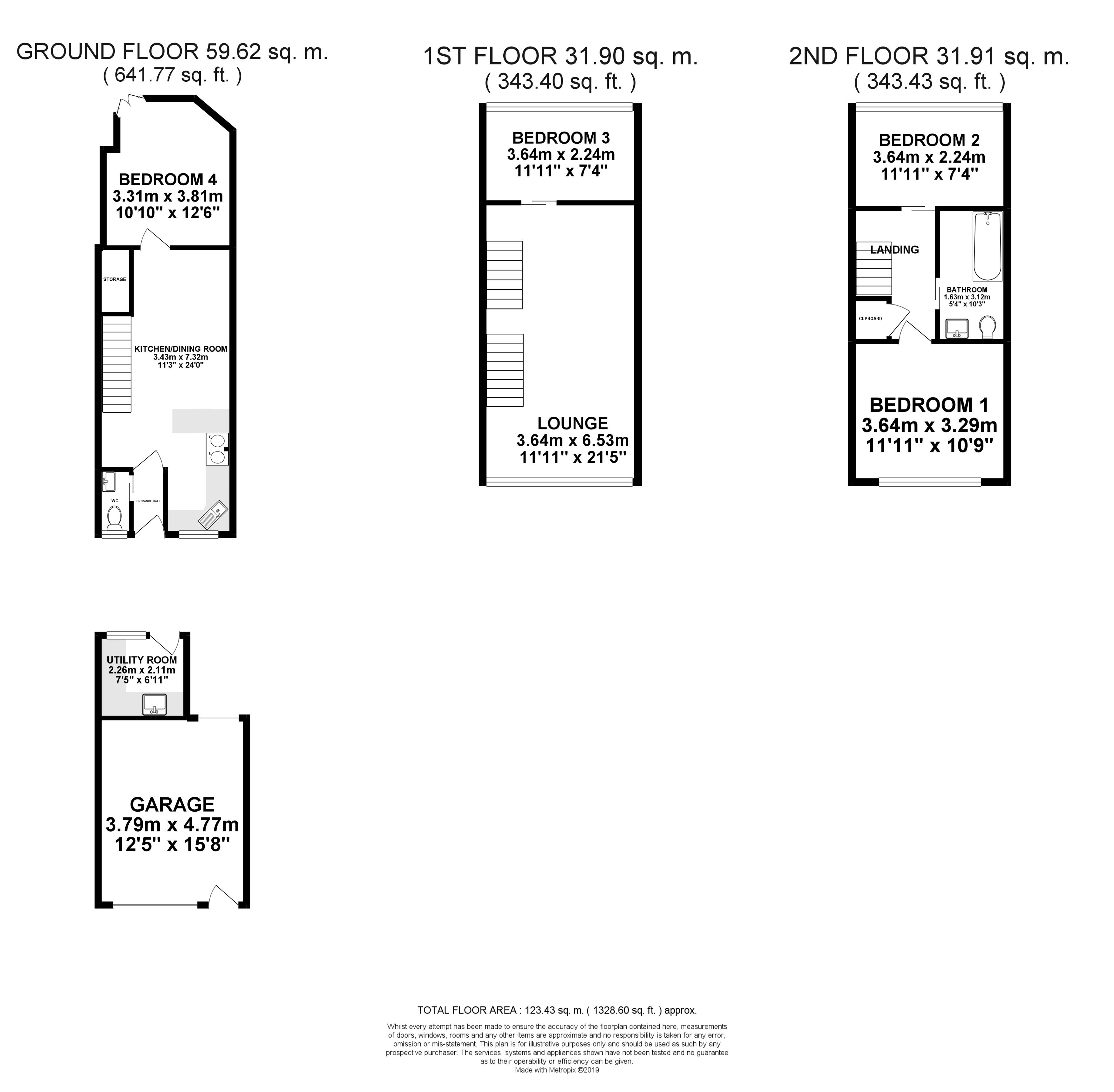 4 Bedrooms Terraced house for sale in Tamar Walk, Leighton Buzzard LU7