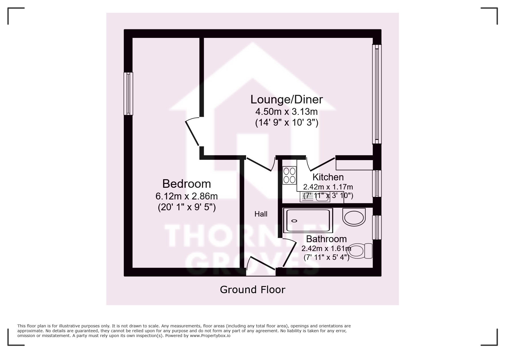 Flat 17, Thorne House,, Wilmslow Road, Greater Manchester floorplan