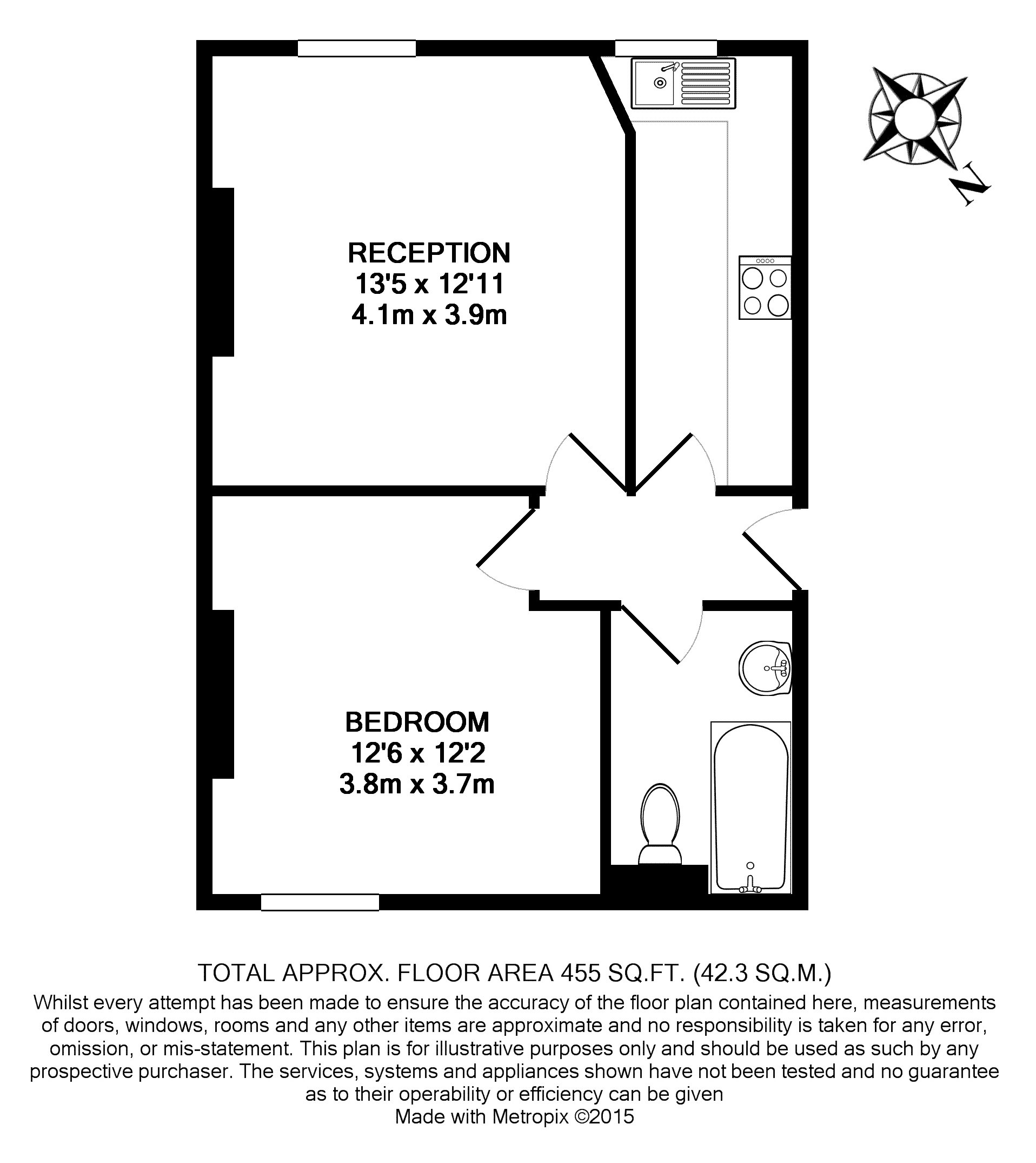 1 Bedrooms Flat to rent in Longley Road, Tooting, Tooting SW17