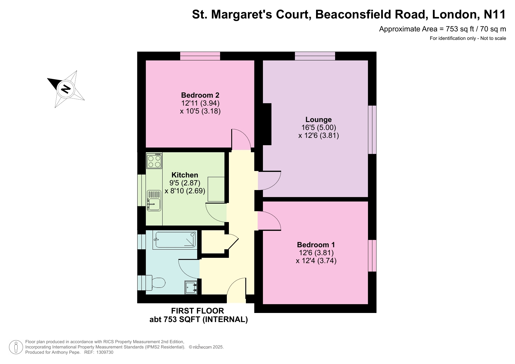 4, St Margaret's Court, New Southgate floorplan