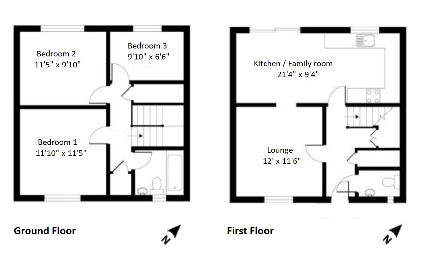 3 Bedrooms Terraced house to rent in Gainsborough Road, Basingstoke RG21