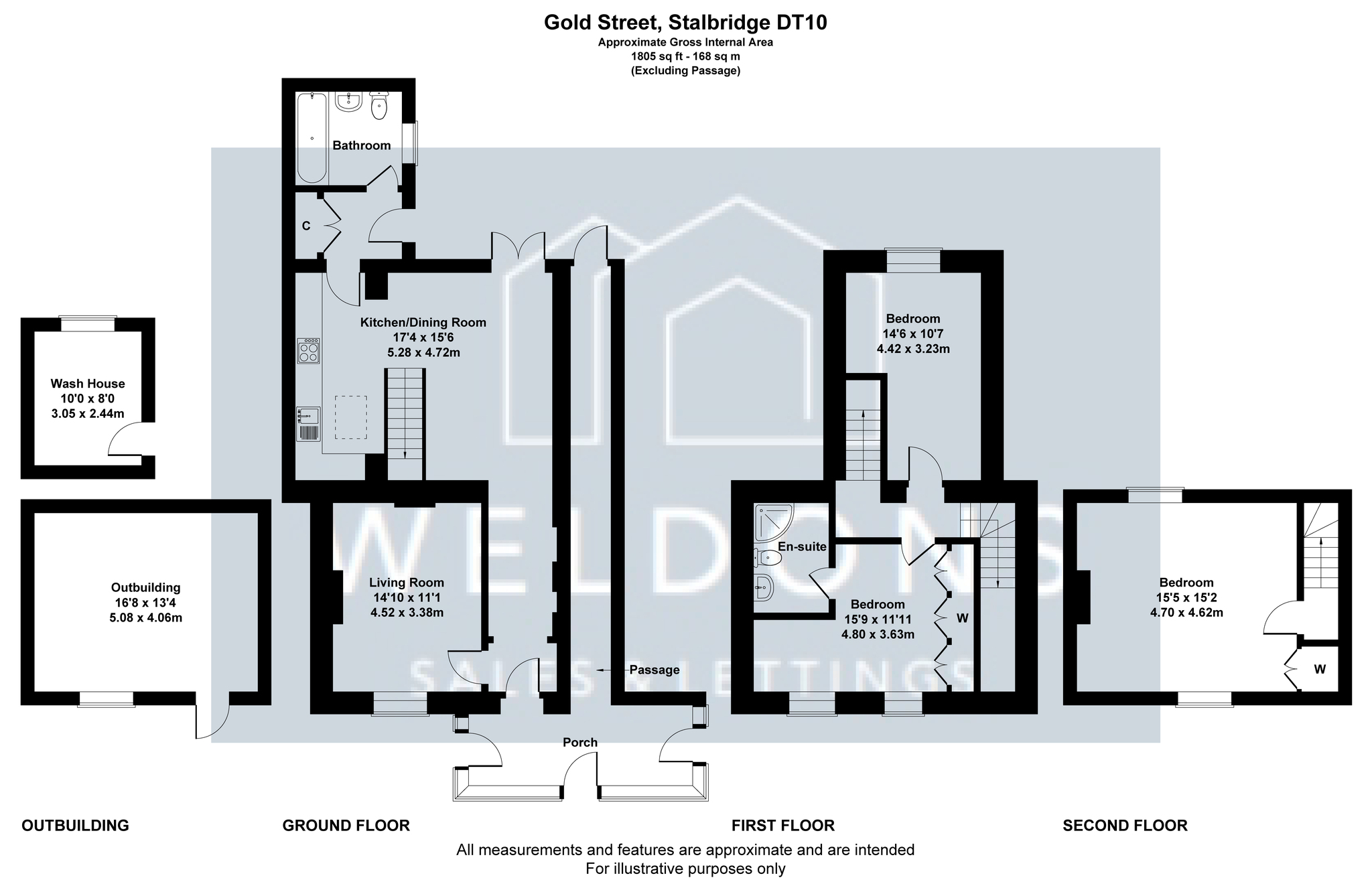1 Verandas  Gold Street,, Stalbridge, STURMINSTER NEWTON floorplan