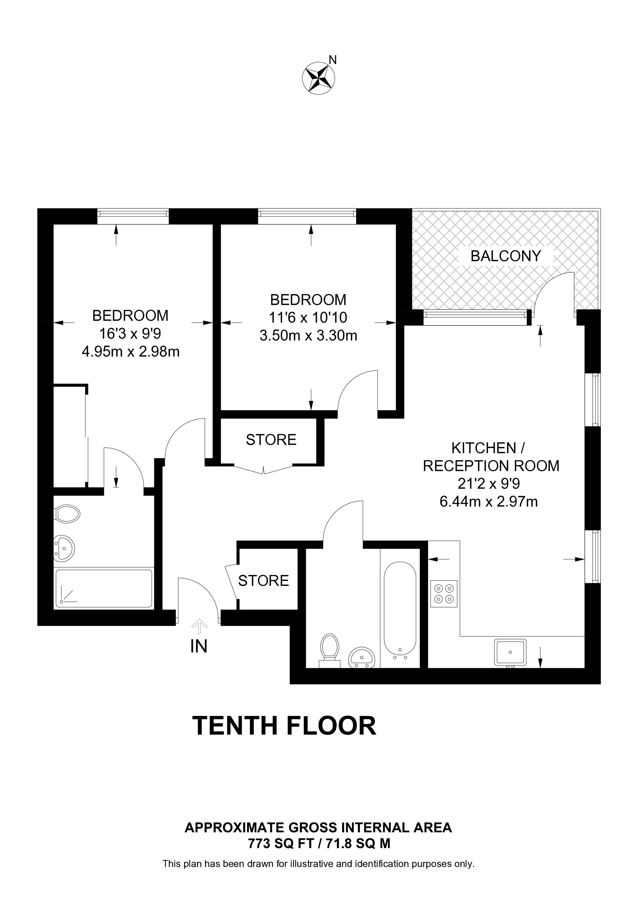 Alington House, 1 Mary Neuner Road, LONDON, N8, Turnpike Lane floorplan