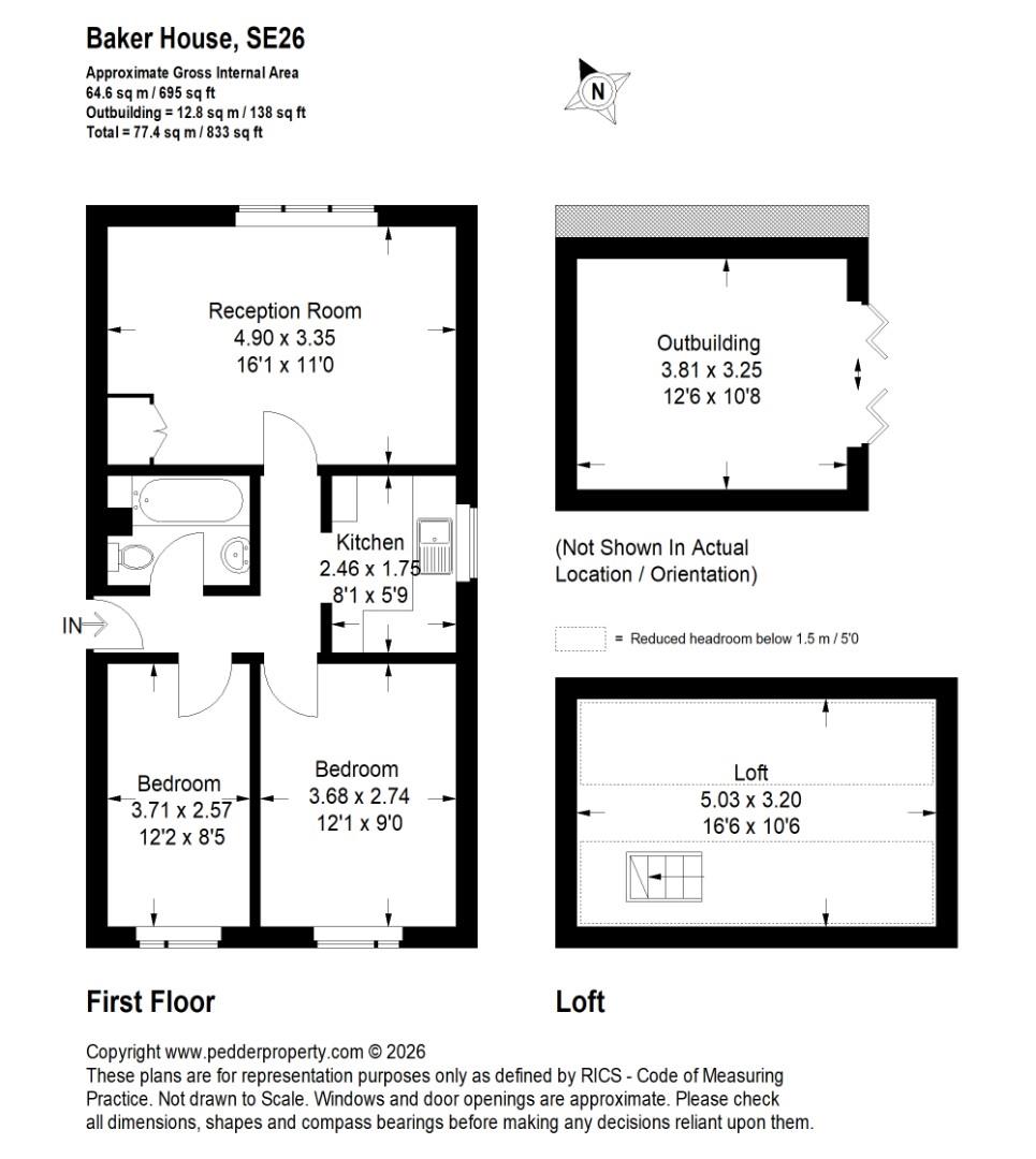 4, Baker House, Bishopsthorpe Road, London floorplan