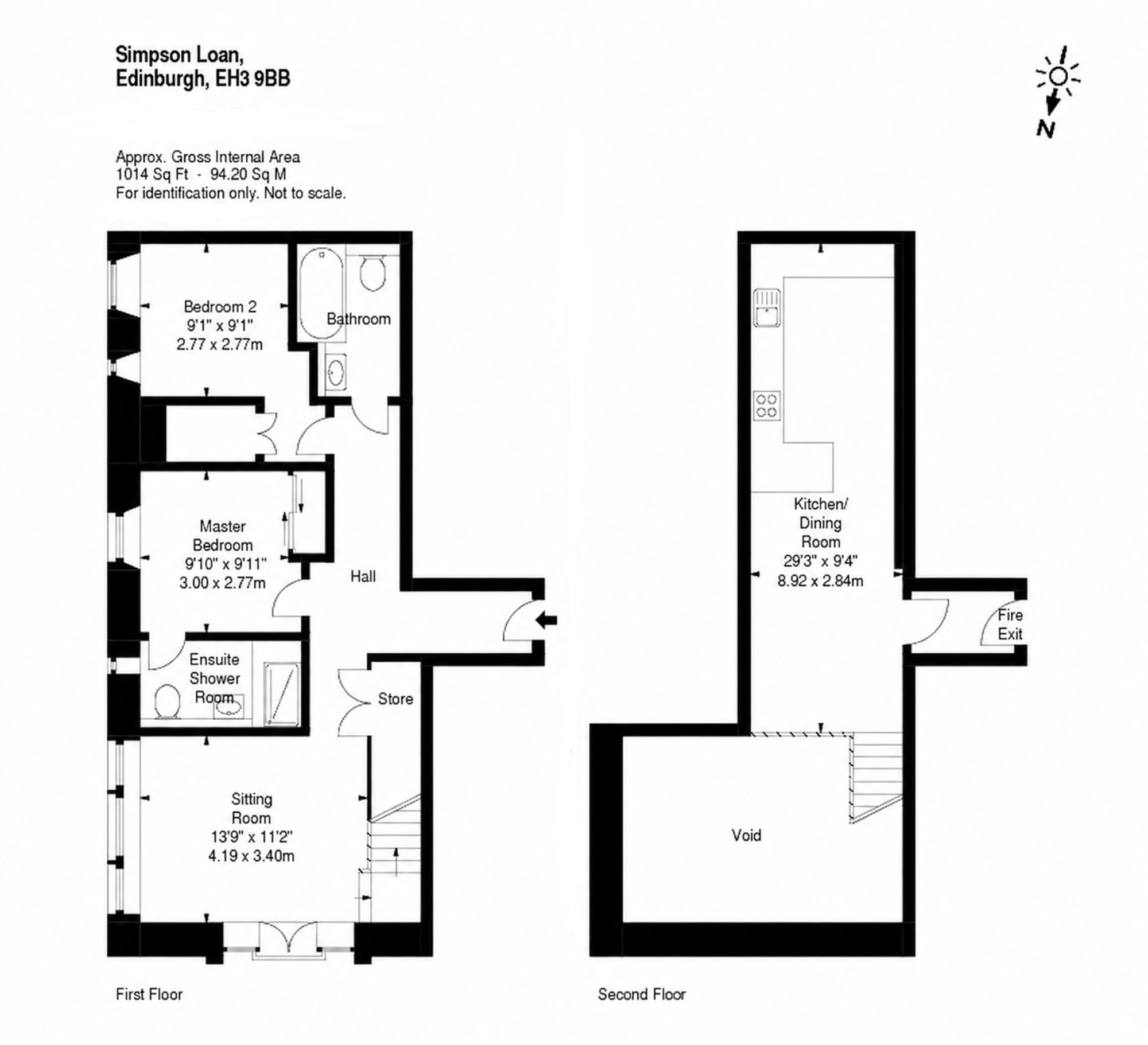 Flat 6, 16 Simpson Loan, Edinburgh floorplan