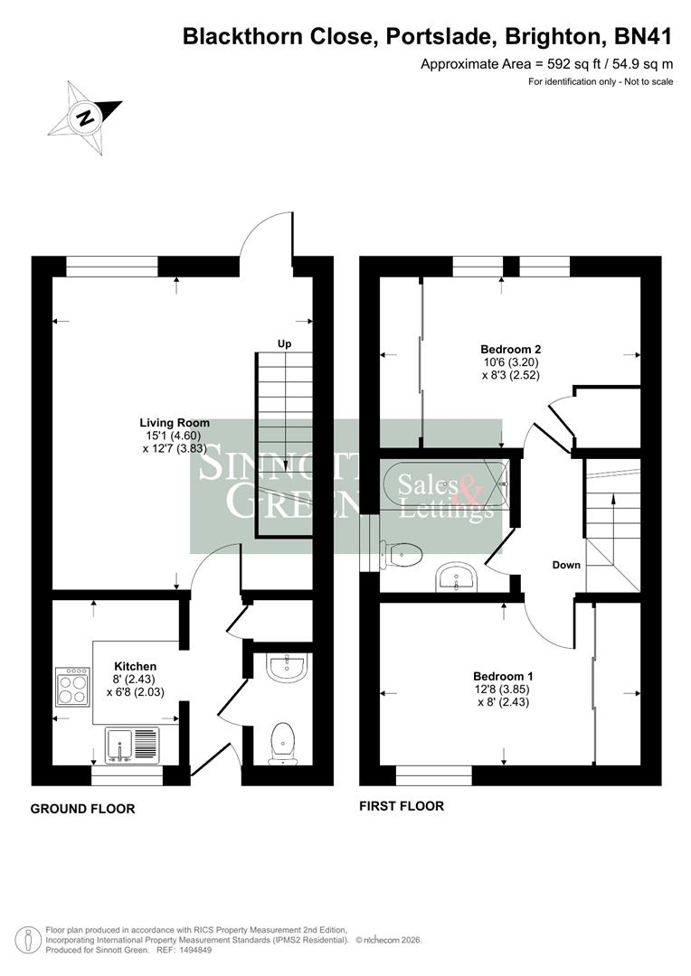 4, Blackthorn Close, Brighton floorplan