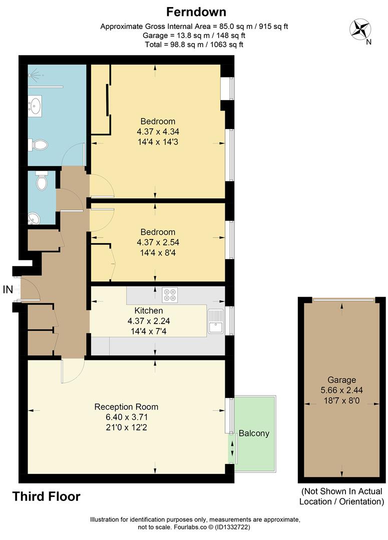 12A Ferndown, Claremont Road, Surbiton floorplan