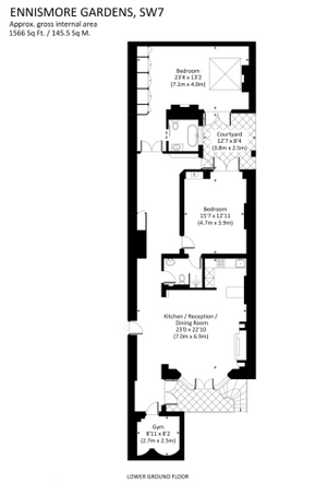 12, Ennismore Gardens, London floorplan
