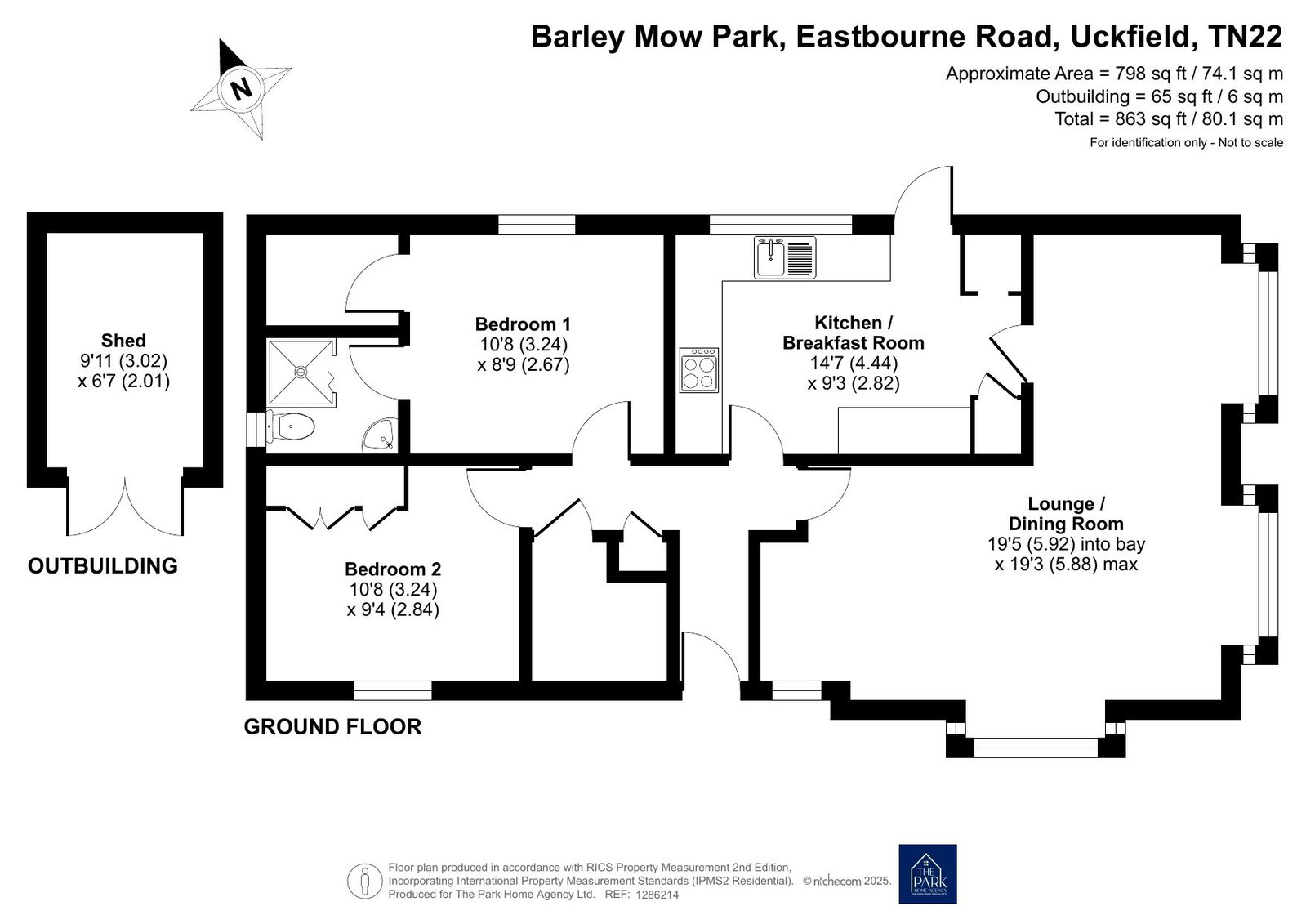 Barley Mow Park,20, Eastbourne Road, Uckfield floorplan