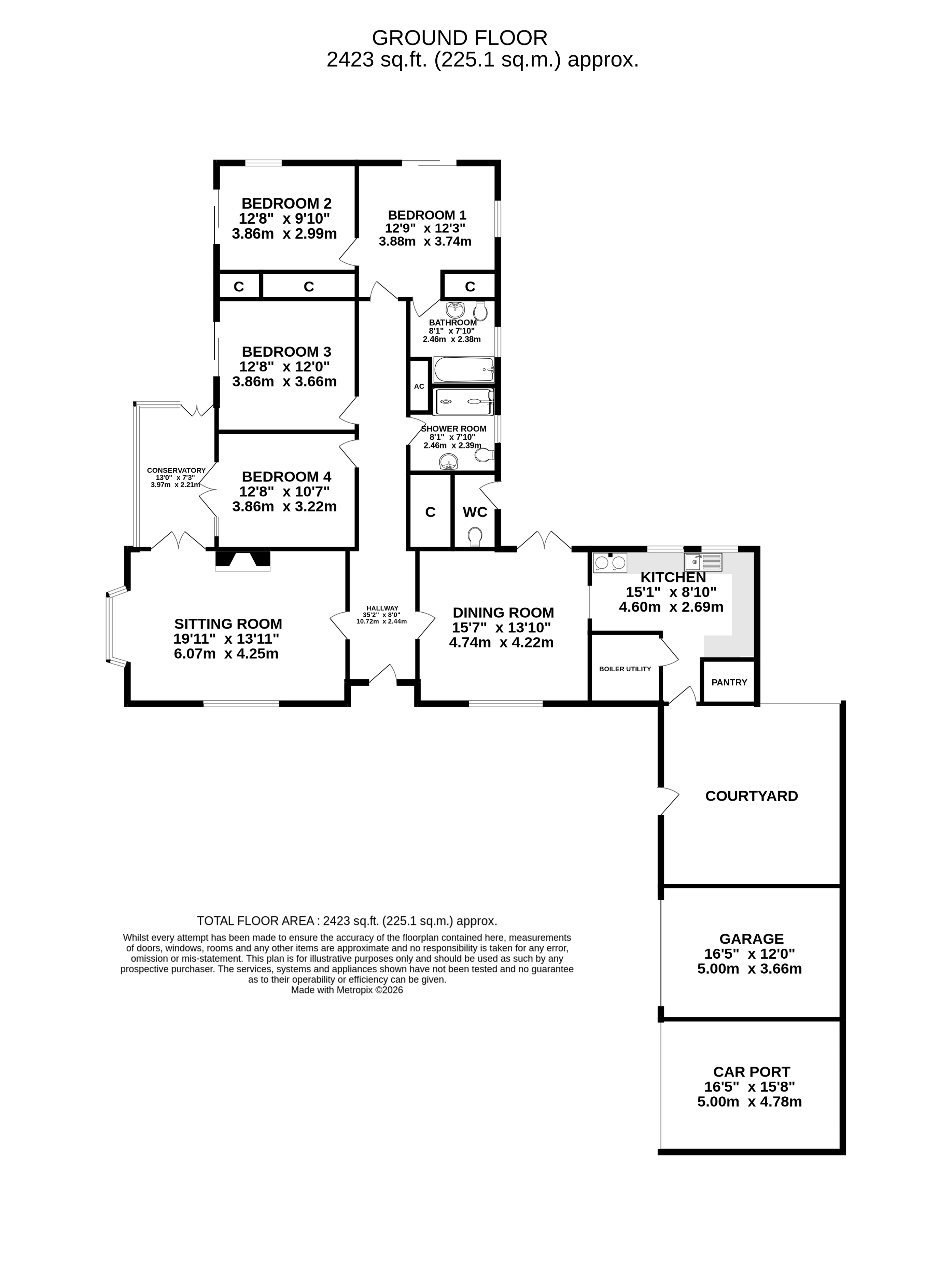 Abbots Garden,, Abbotsfield, Taunton floorplan