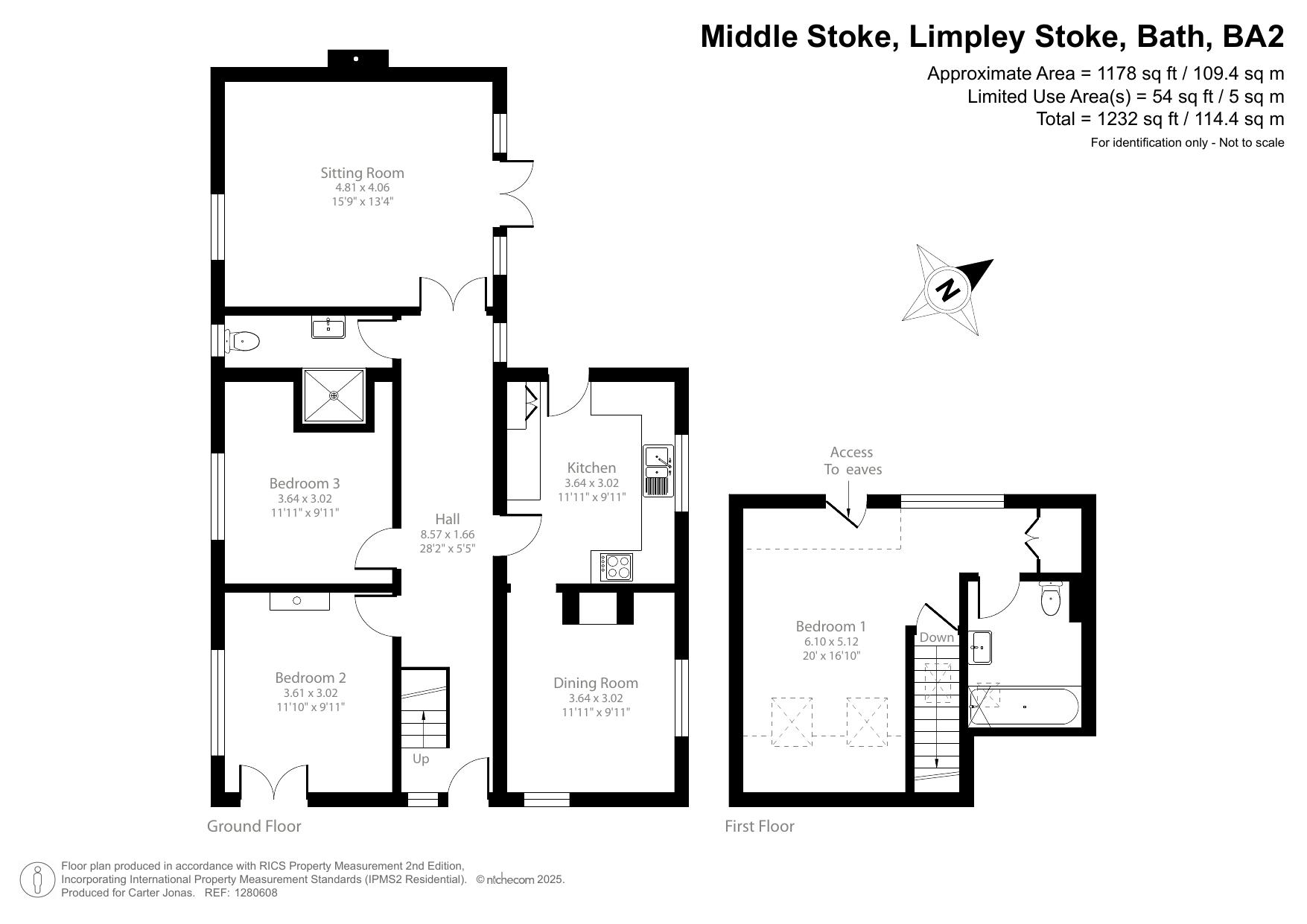 32, Middle Stoke, Bath floorplan