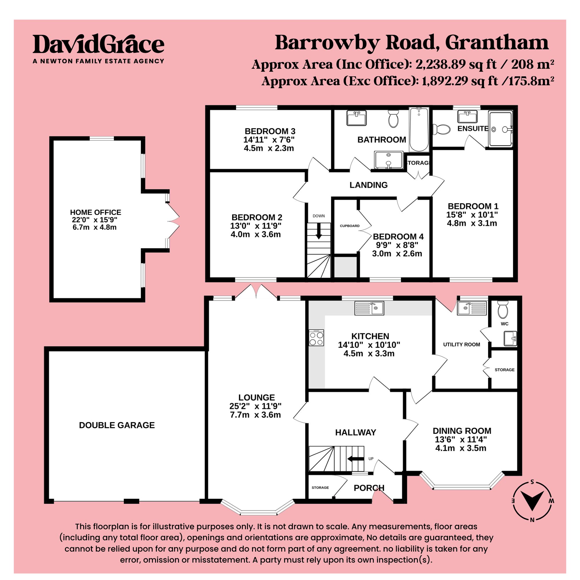 187 Barrowby Road, Grantham floorplan