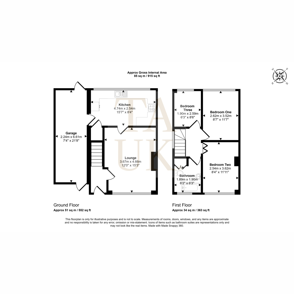 Shelley Avenue, Kidderminster floorplan