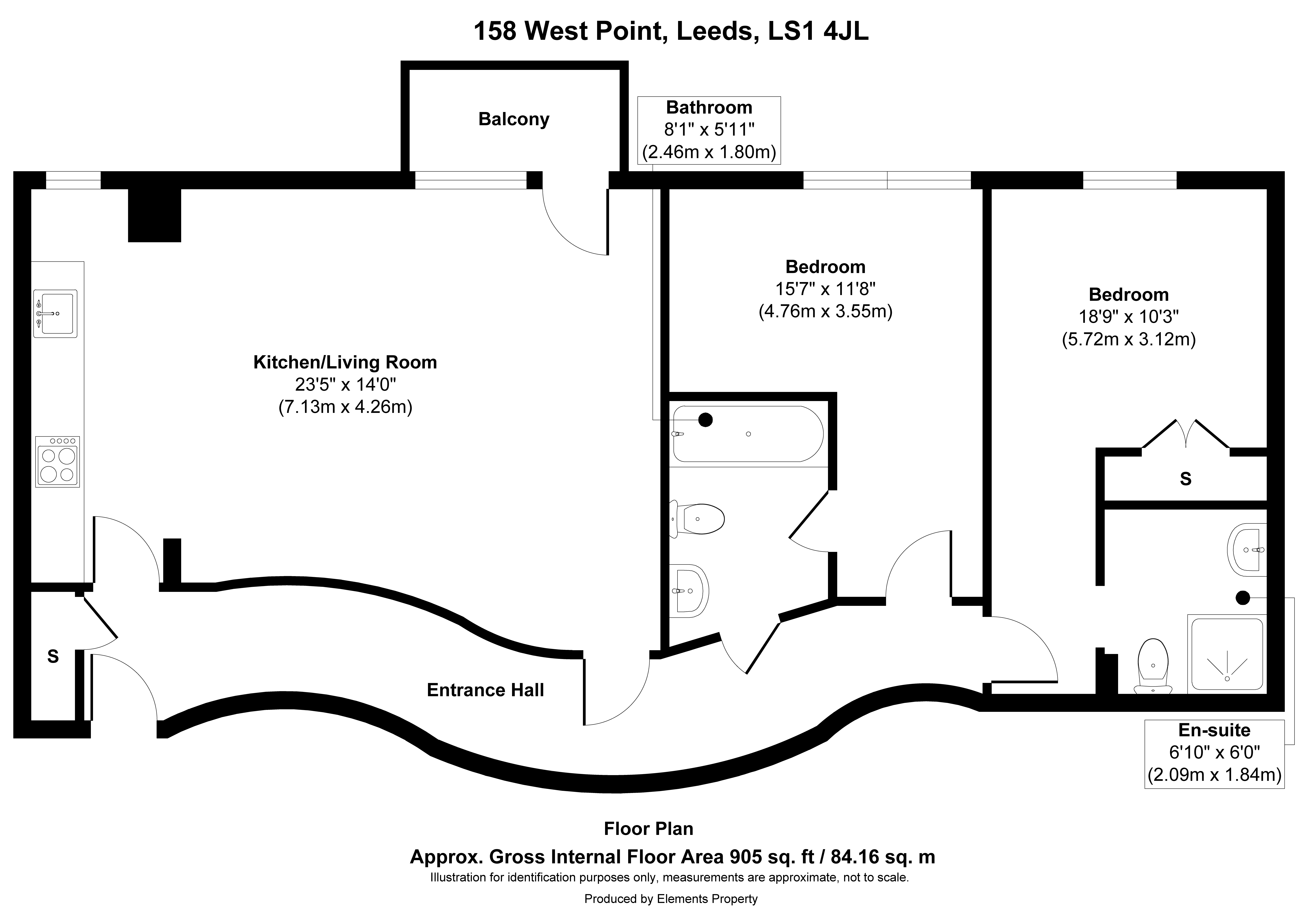 158 West Point, Wellington Street, Leeds floorplan