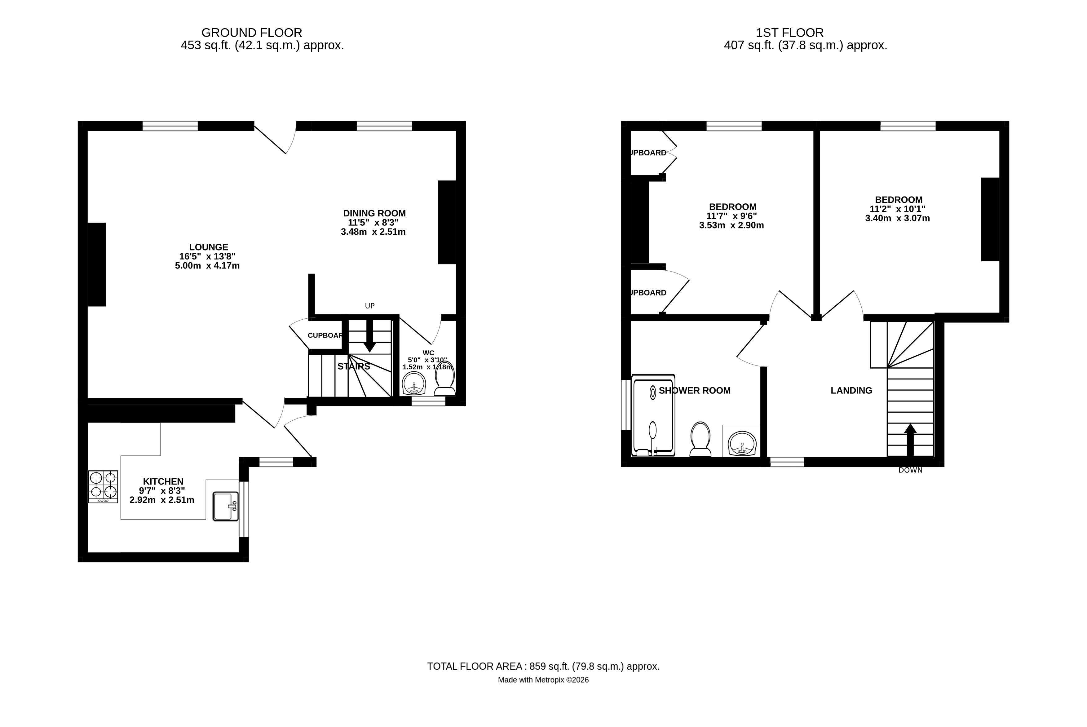 72, West Street, Torpoint floorplan