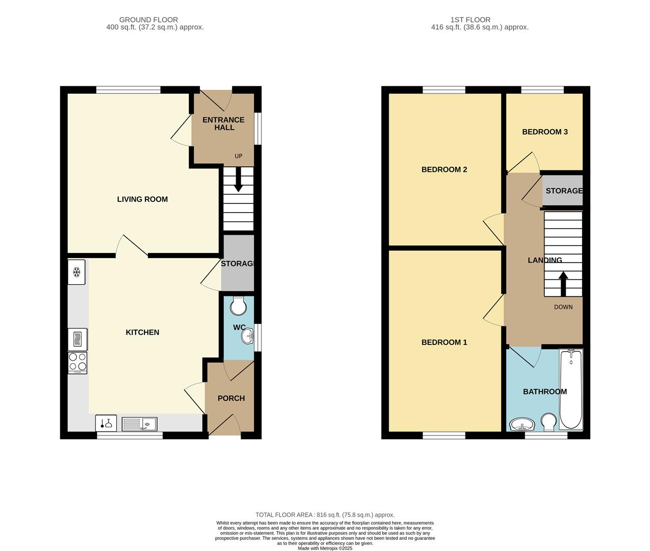 3, Highburrow Close, Redruth floorplan