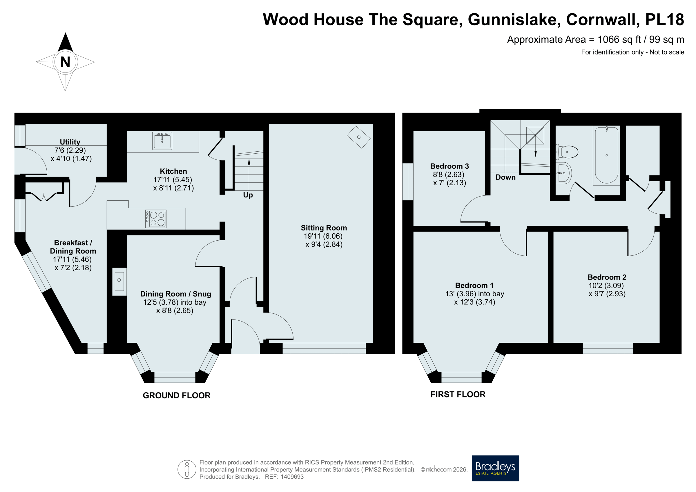 Wood House,, The Square, Cornwall floorplan