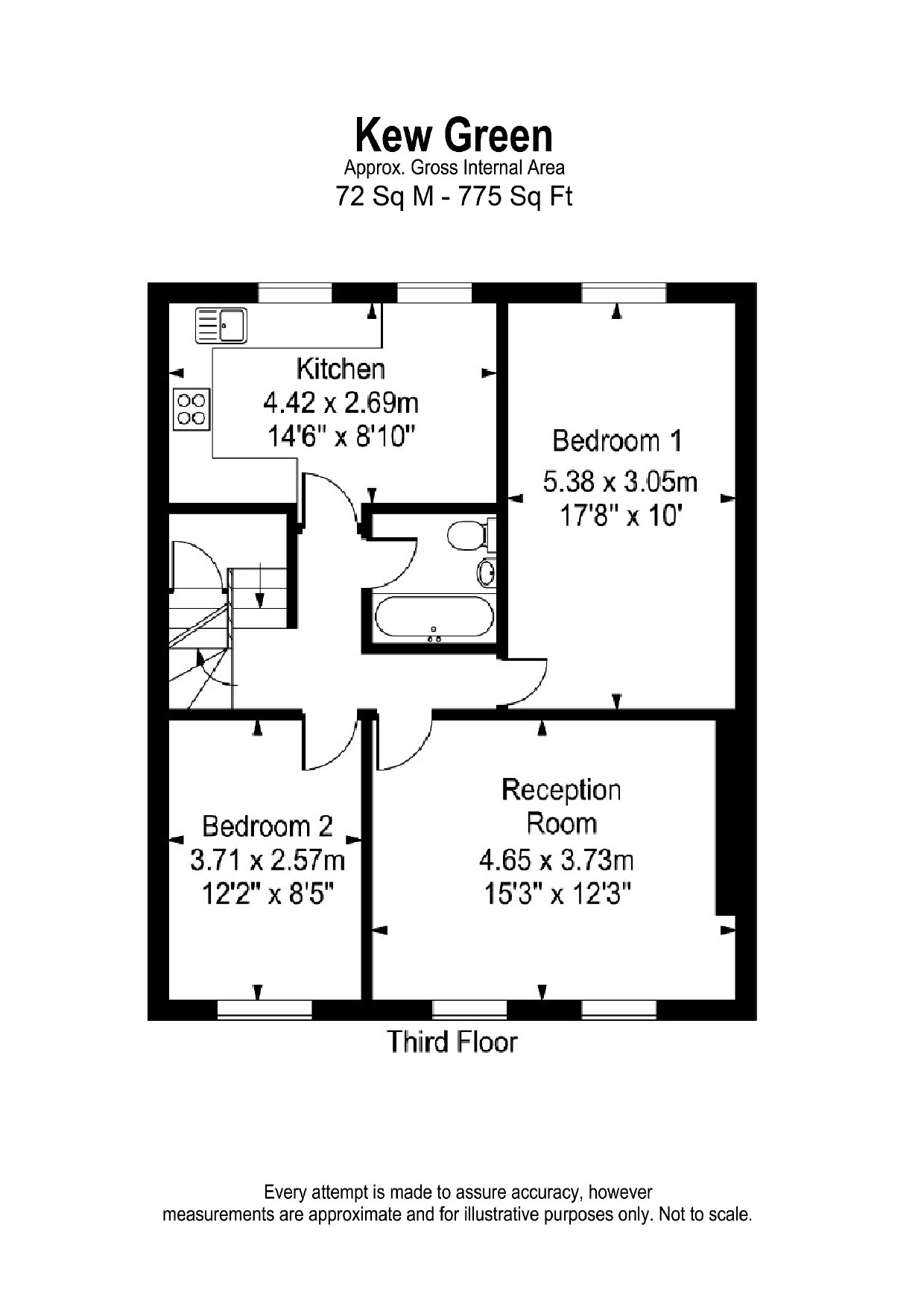 Kew Green, Kew, Surrey TW9, 2 bedroom flat for sale 58142816