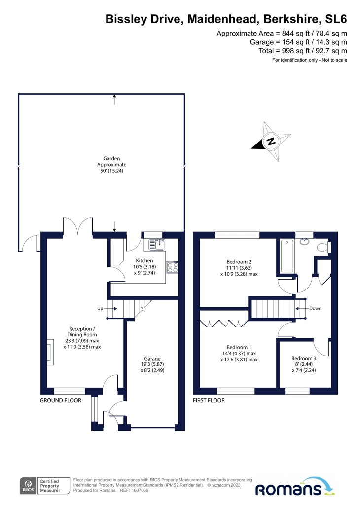 Bissley Drive, Maidenhead, Berkshire SL6, 3 bedroom semidetached house